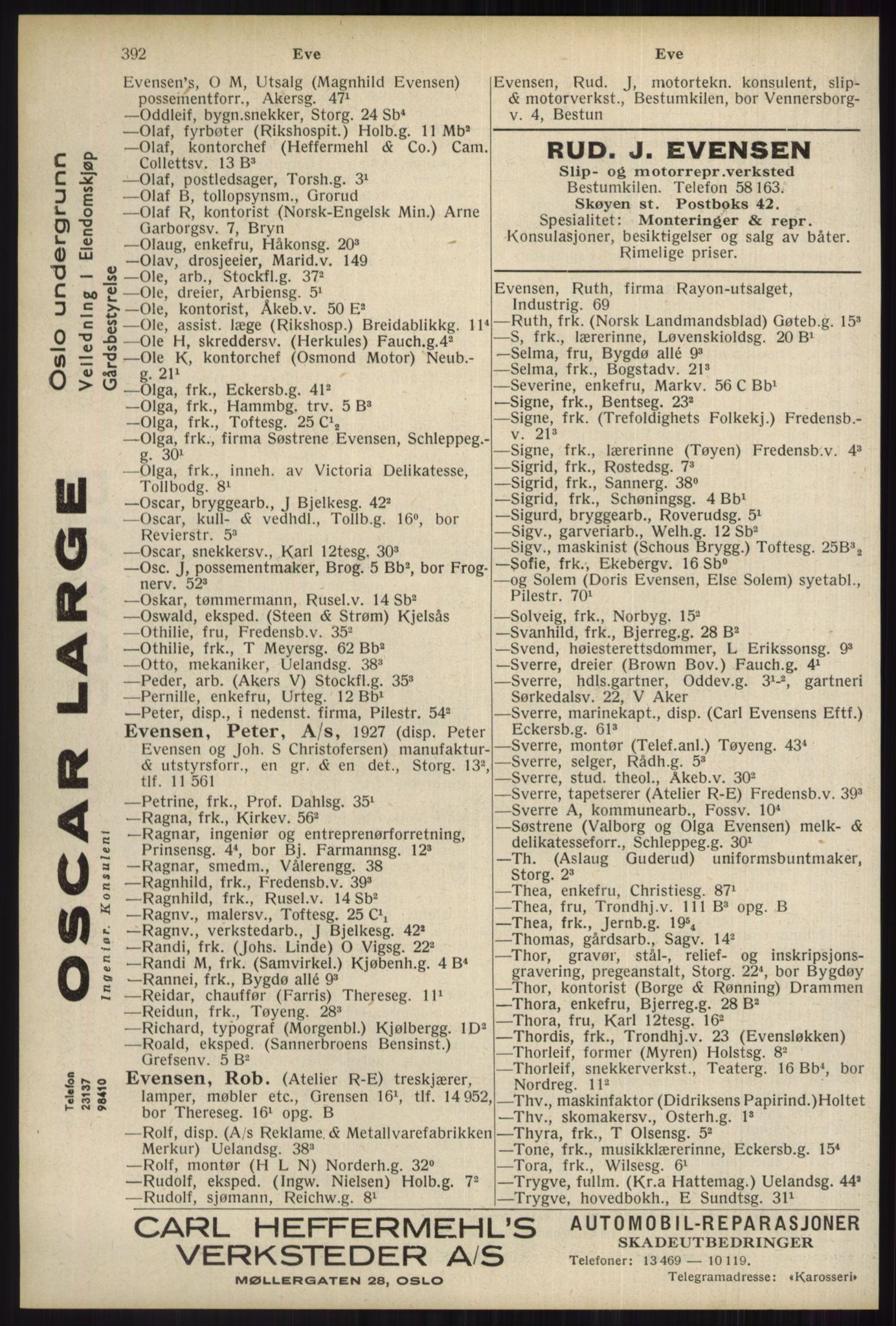 Kristiania/Oslo adressebok, PUBL/-, 1934, p. 392