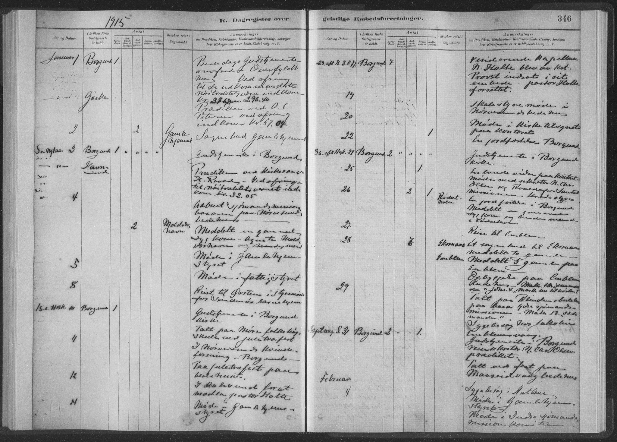 Ministerialprotokoller, klokkerbøker og fødselsregistre - Møre og Romsdal, AV/SAT-A-1454/528/L0404: Parish register (official) no. 528A13II, 1880-1922, p. 346