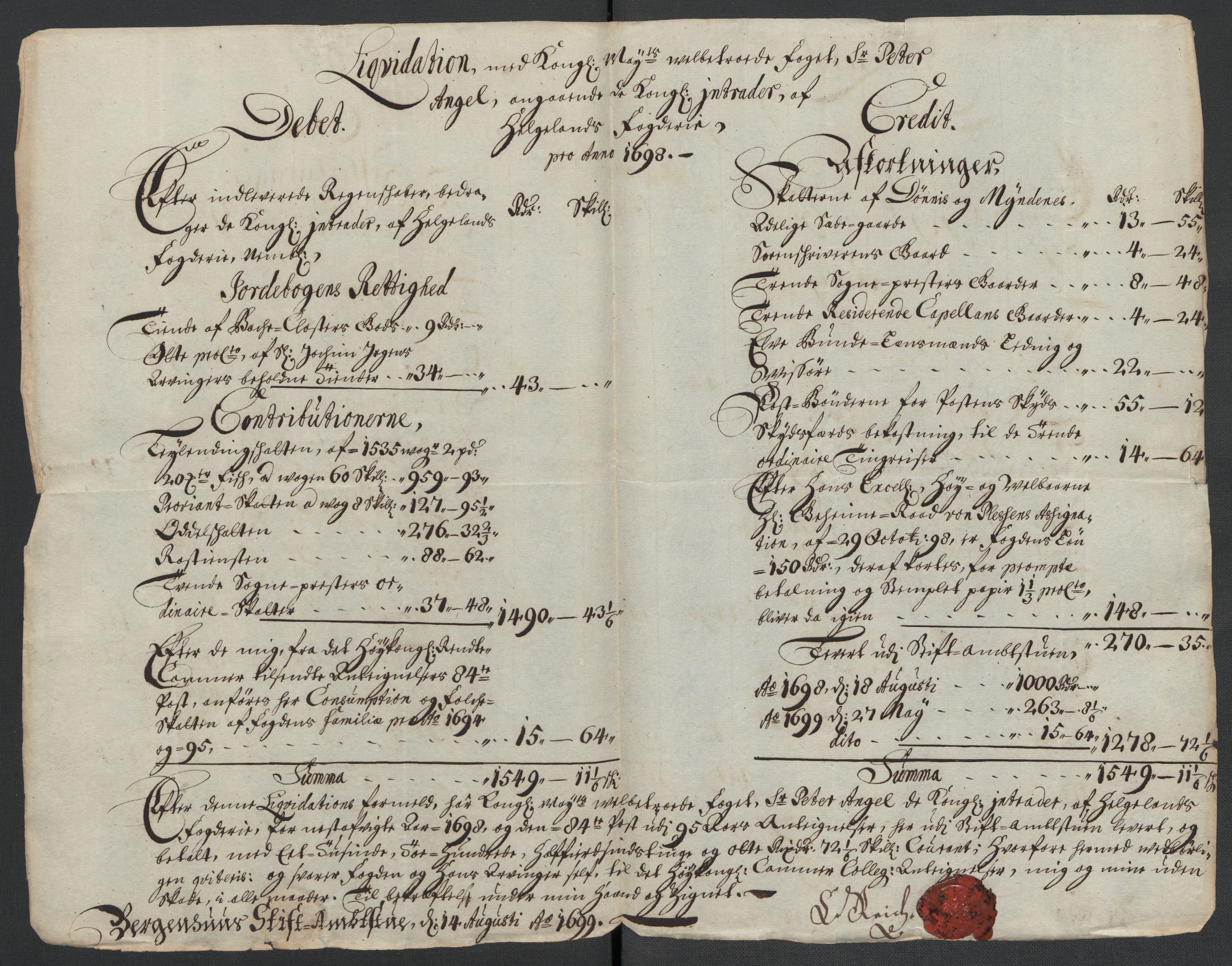 Rentekammeret inntil 1814, Reviderte regnskaper, Fogderegnskap, AV/RA-EA-4092/R65/L4506: Fogderegnskap Helgeland, 1697-1698, p. 131