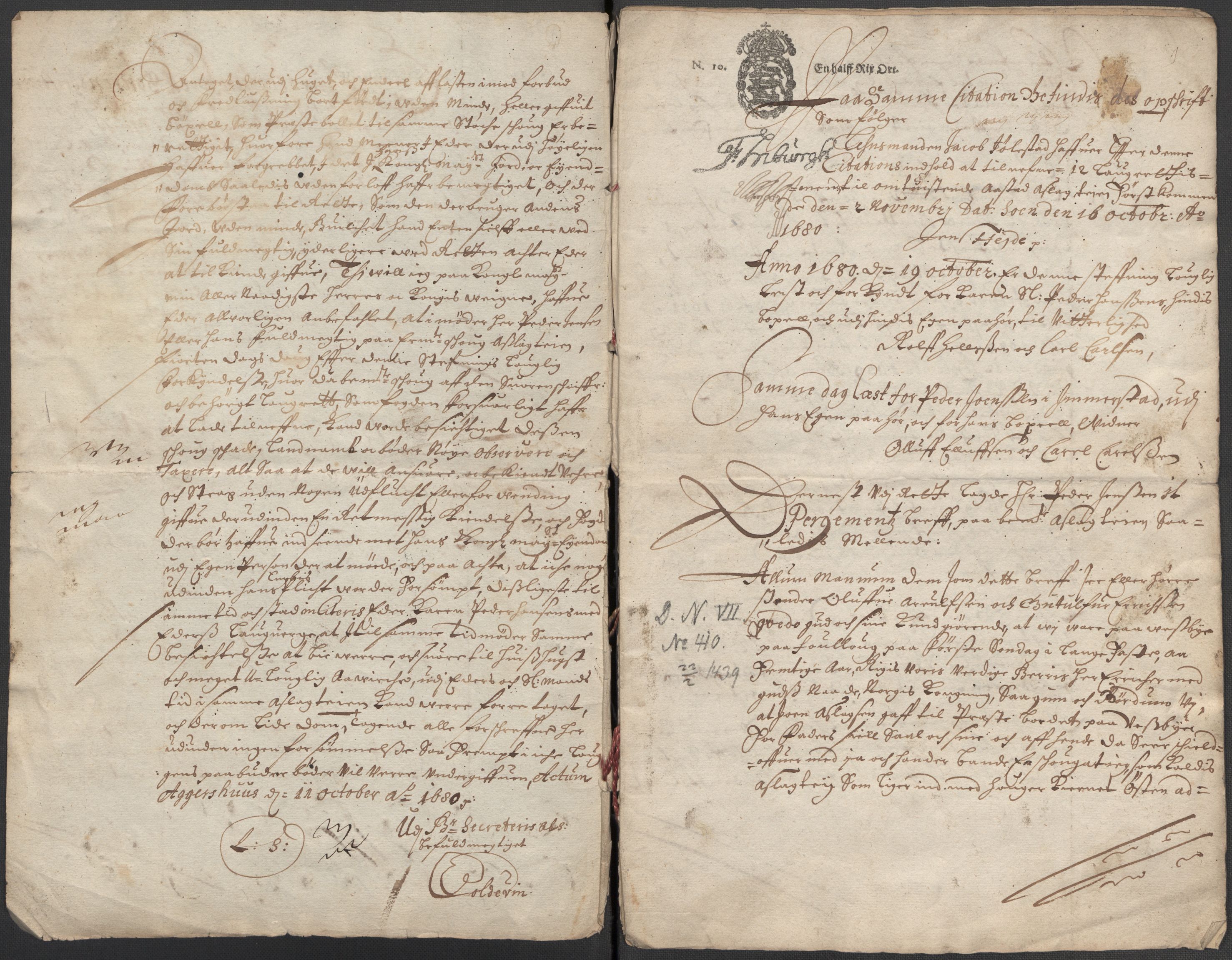 Riksarkivets diplomsamling, AV/RA-EA-5965/F15/L0006: Prestearkiv - Akershus, 1593-1865, p. 298