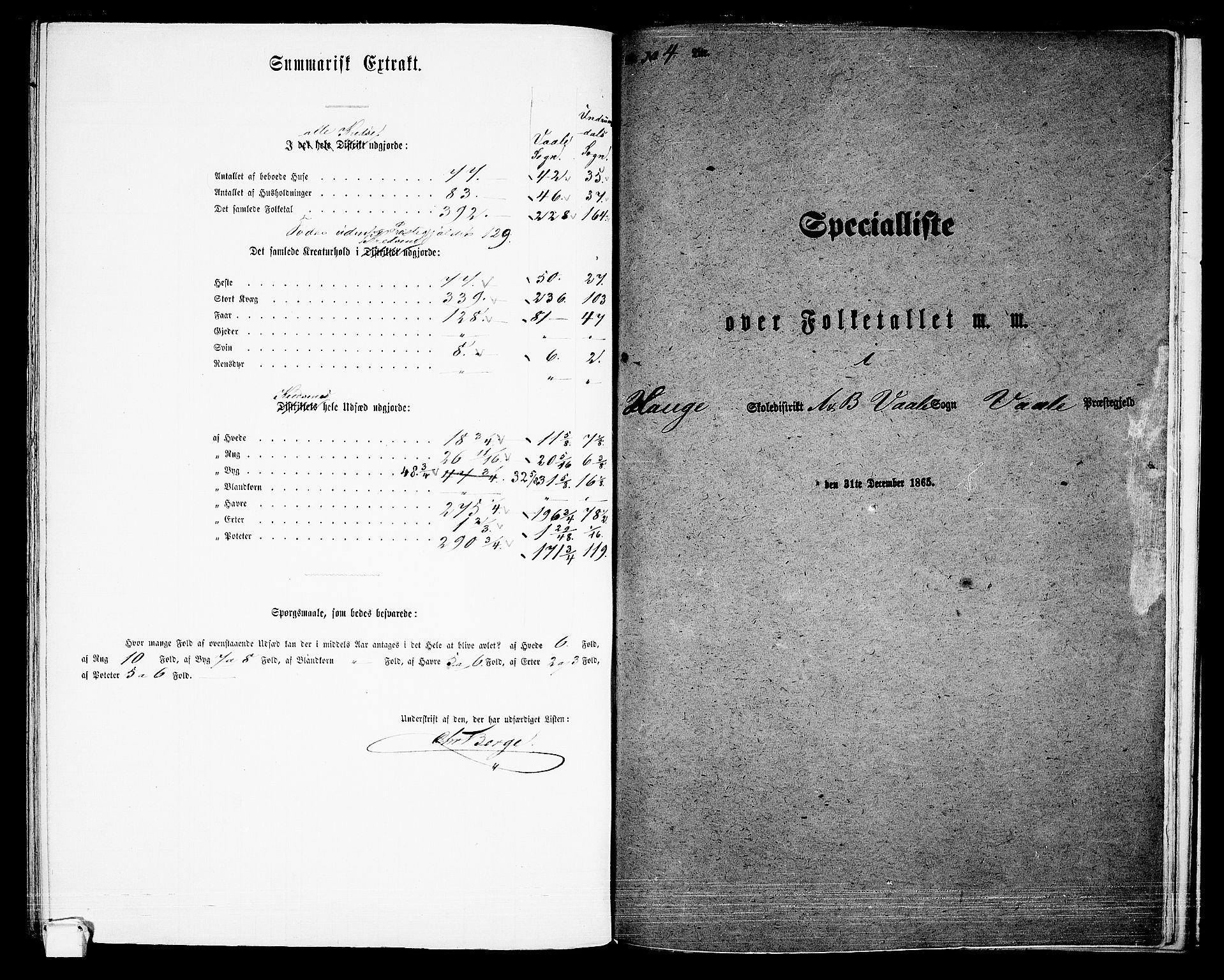 RA, 1865 census for Våle, 1865, p. 57