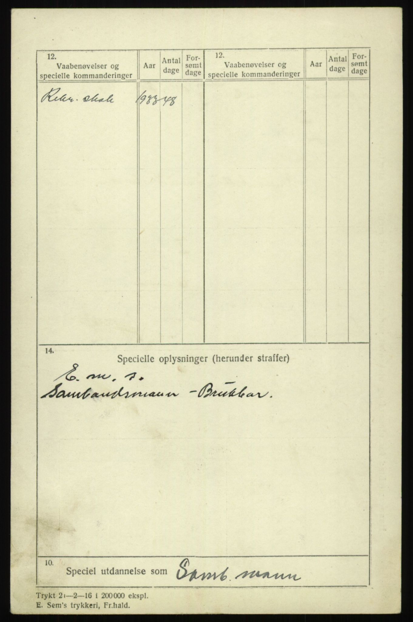 Forsvaret, Troms infanteriregiment nr. 16, AV/RA-RAFA-3146/P/Pa/L0017: Rulleblad for regimentets menige mannskaper, årsklasse 1933, 1933, p. 736