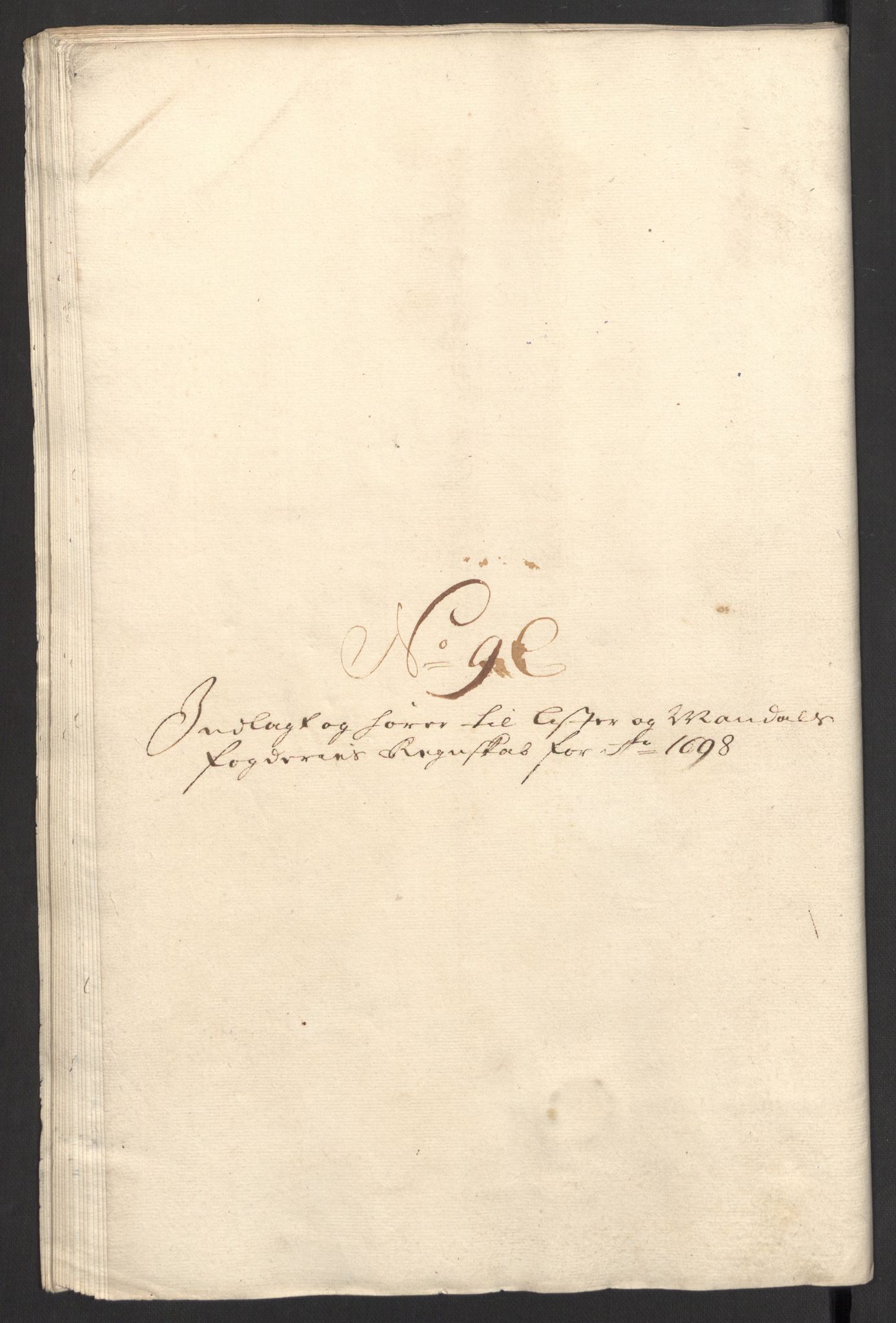 Rentekammeret inntil 1814, Reviderte regnskaper, Fogderegnskap, RA/EA-4092/R43/L2547: Fogderegnskap Lista og Mandal, 1698-1699, p. 108