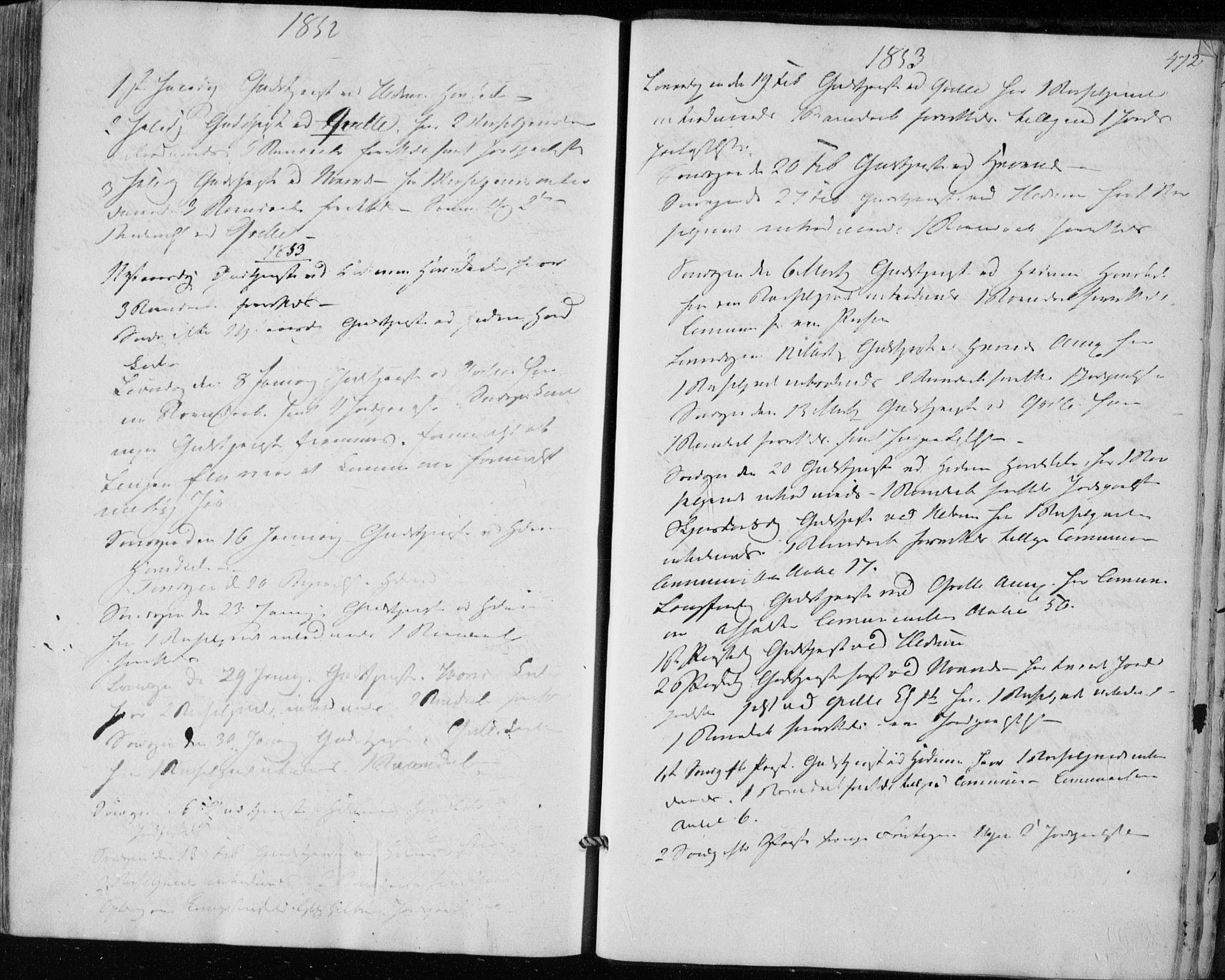 Hedrum kirkebøker, AV/SAKO-A-344/F/Fa/L0006: Parish register (official) no. I 6, 1849-1857, p. 472