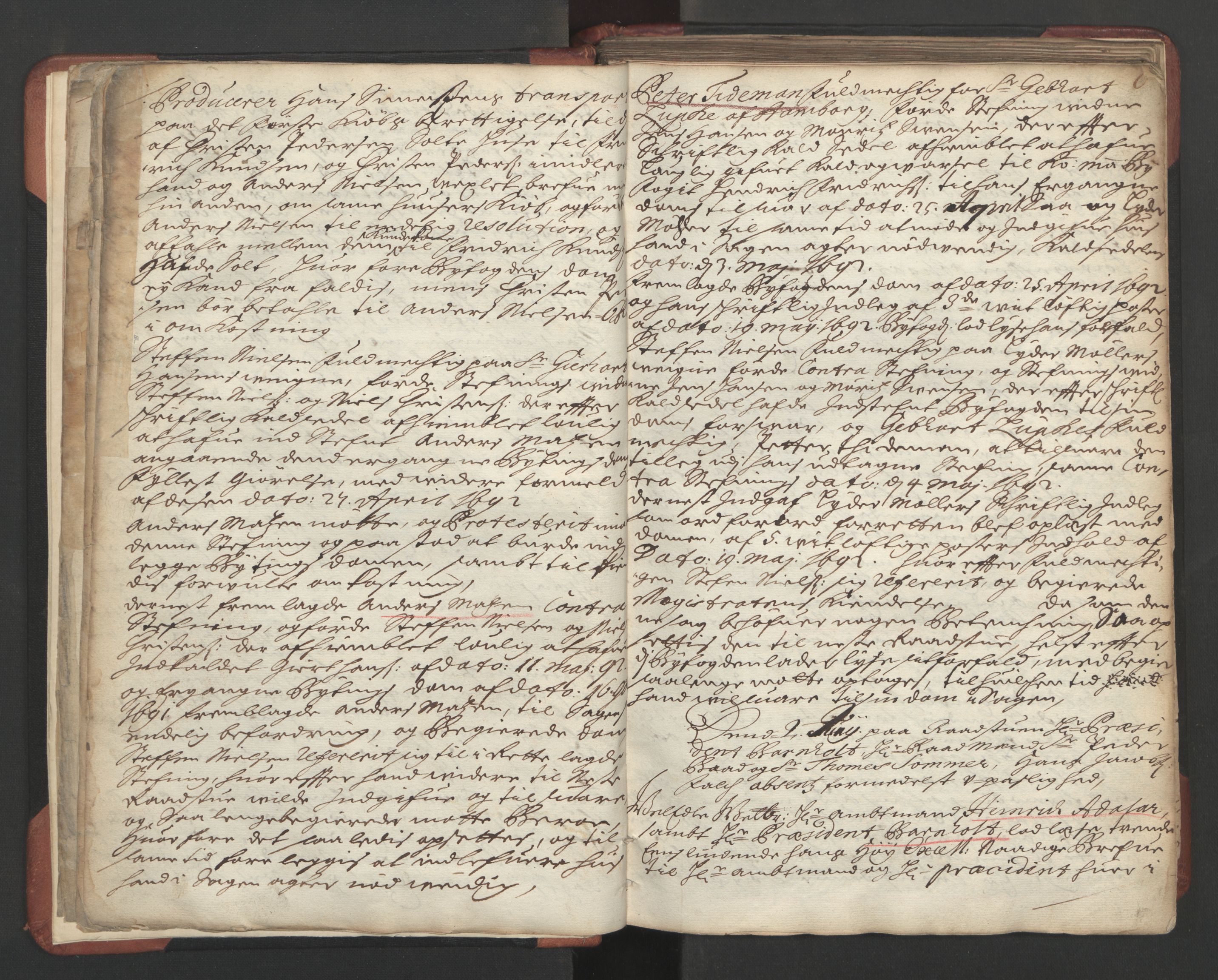 Skien rådstuerett, AV/SAKO-A-801/F/Fa/L0001: Rådstuprotokoll, 1692-1700, p. 5b-6a