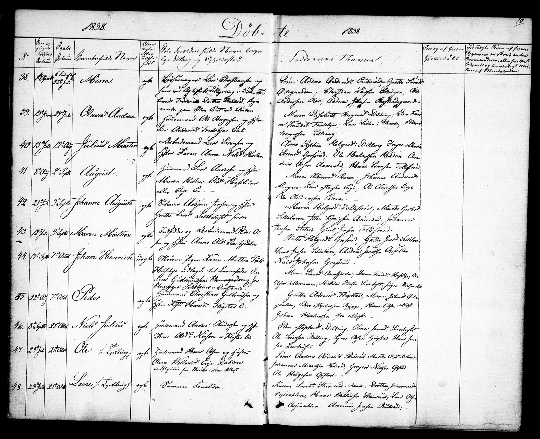 Rygge prestekontor Kirkebøker, SAO/A-10084b/F/Fa/L0004: Parish register (official) no. 4, 1836-1851, p. 10