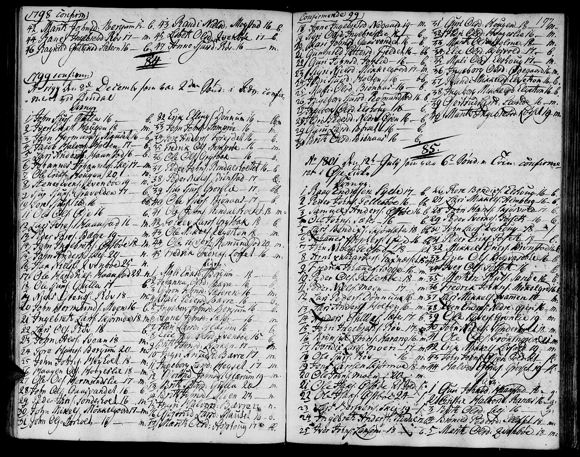 Ministerialprotokoller, klokkerbøker og fødselsregistre - Møre og Romsdal, SAT/A-1454/595/L1040: Parish register (official) no. 595A02, 1797-1819, p. 197