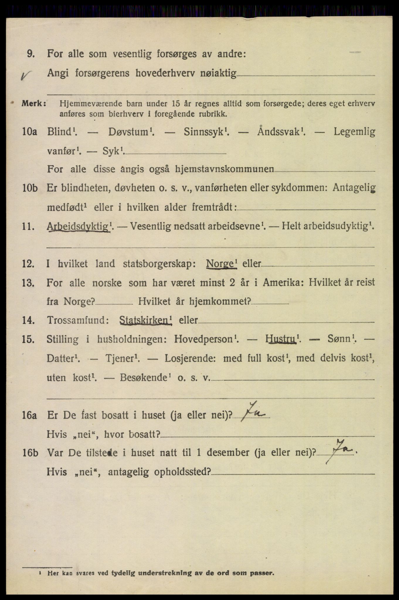 SAH, 1920 census for Brandval, 1920, p. 2129