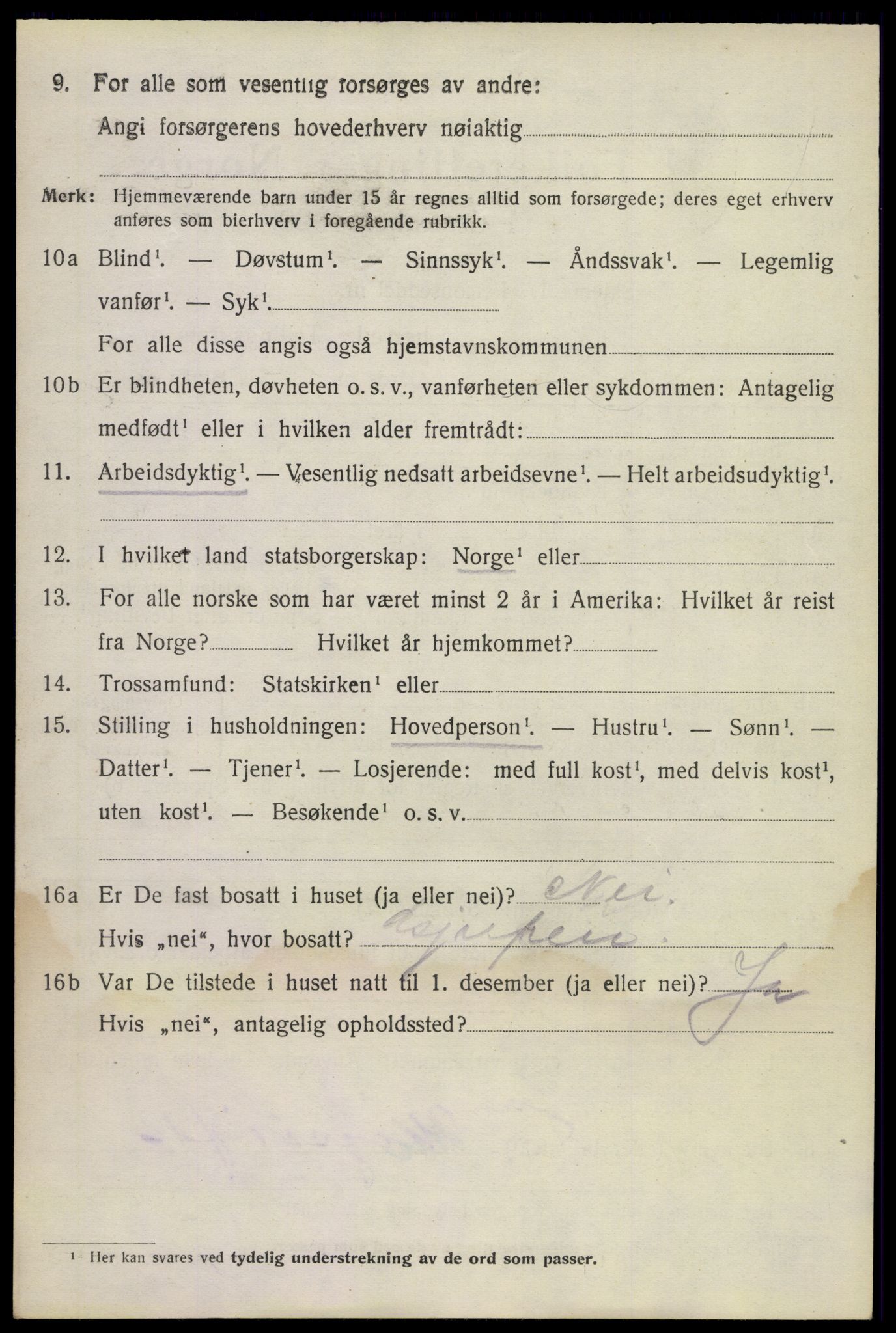 SAKO, 1920 census for Sauherad, 1920, p. 3606