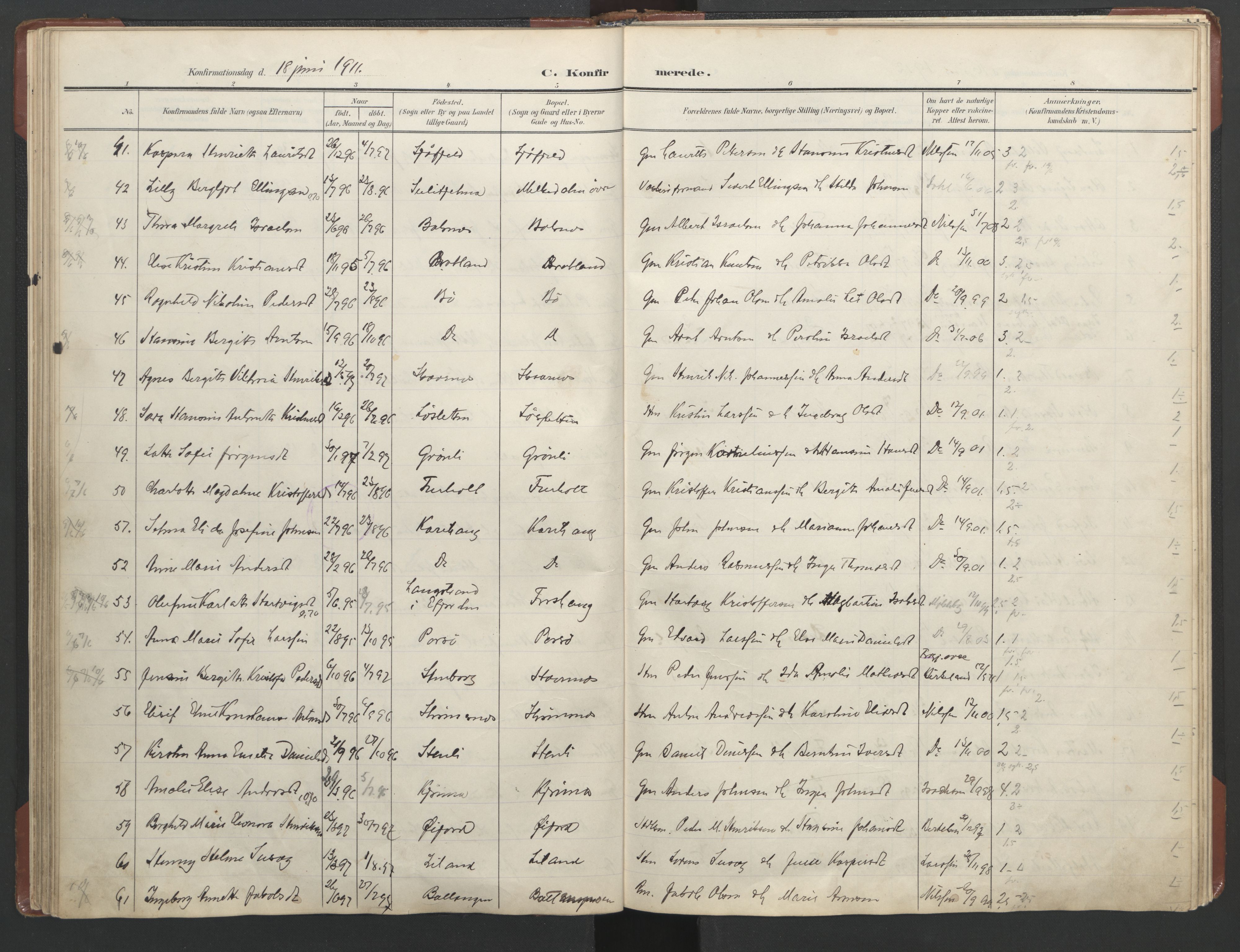Ministerialprotokoller, klokkerbøker og fødselsregistre - Nordland, SAT/A-1459/863/L0918: Parish register (copy) no. 863C08, 1906-1921
