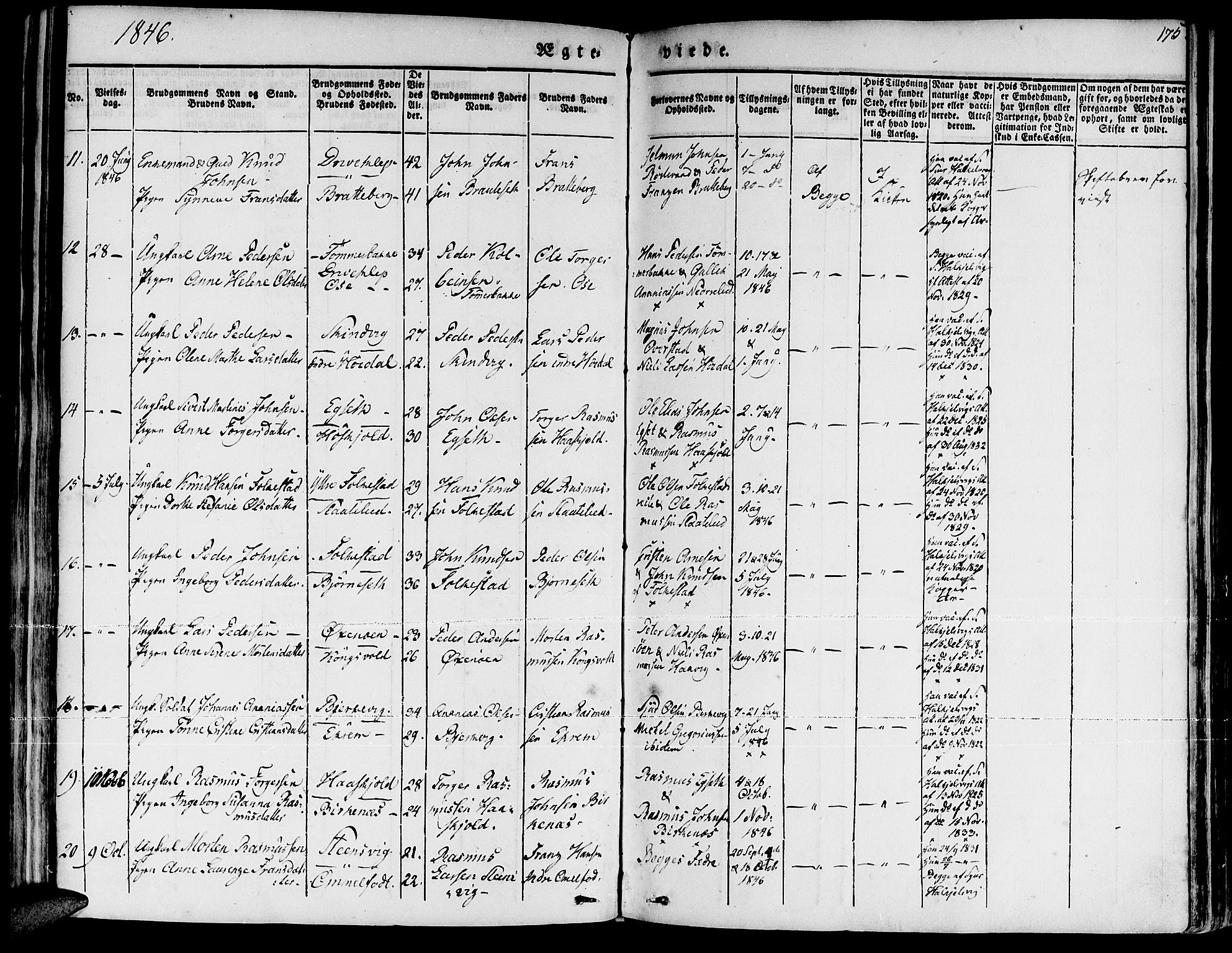 Ministerialprotokoller, klokkerbøker og fødselsregistre - Møre og Romsdal, AV/SAT-A-1454/511/L0139: Parish register (official) no. 511A06, 1831-1850, p. 175