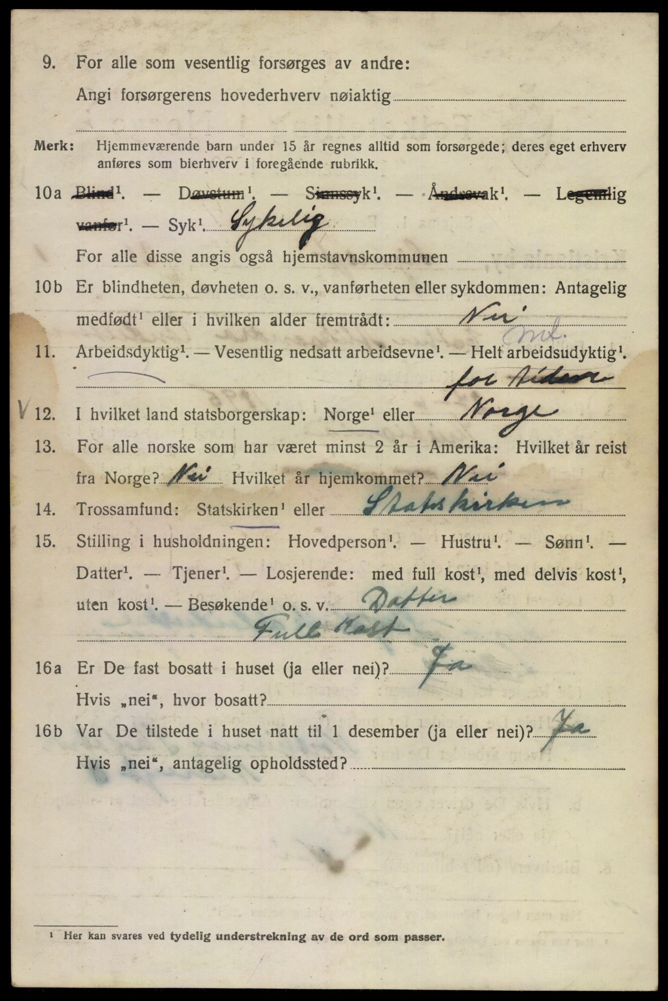 SAO, 1920 census for Kristiania, 1920, p. 511388