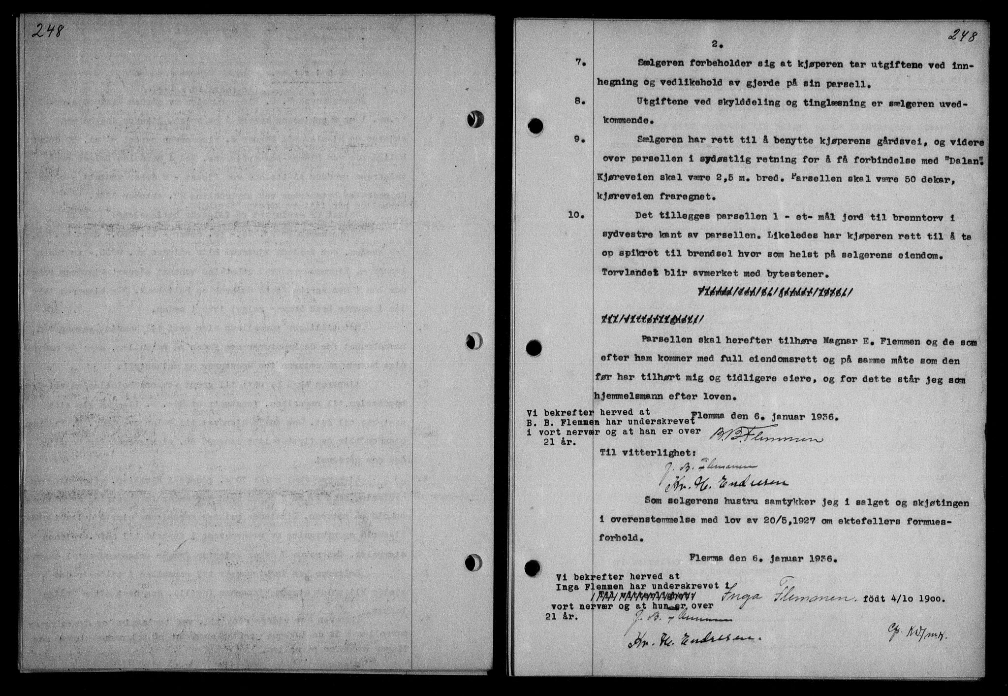 Nordmøre sorenskriveri, AV/SAT-A-4132/1/2/2Ca/L0087: Mortgage book no. 77, 1935-1936, Deed date: 12.02.1936