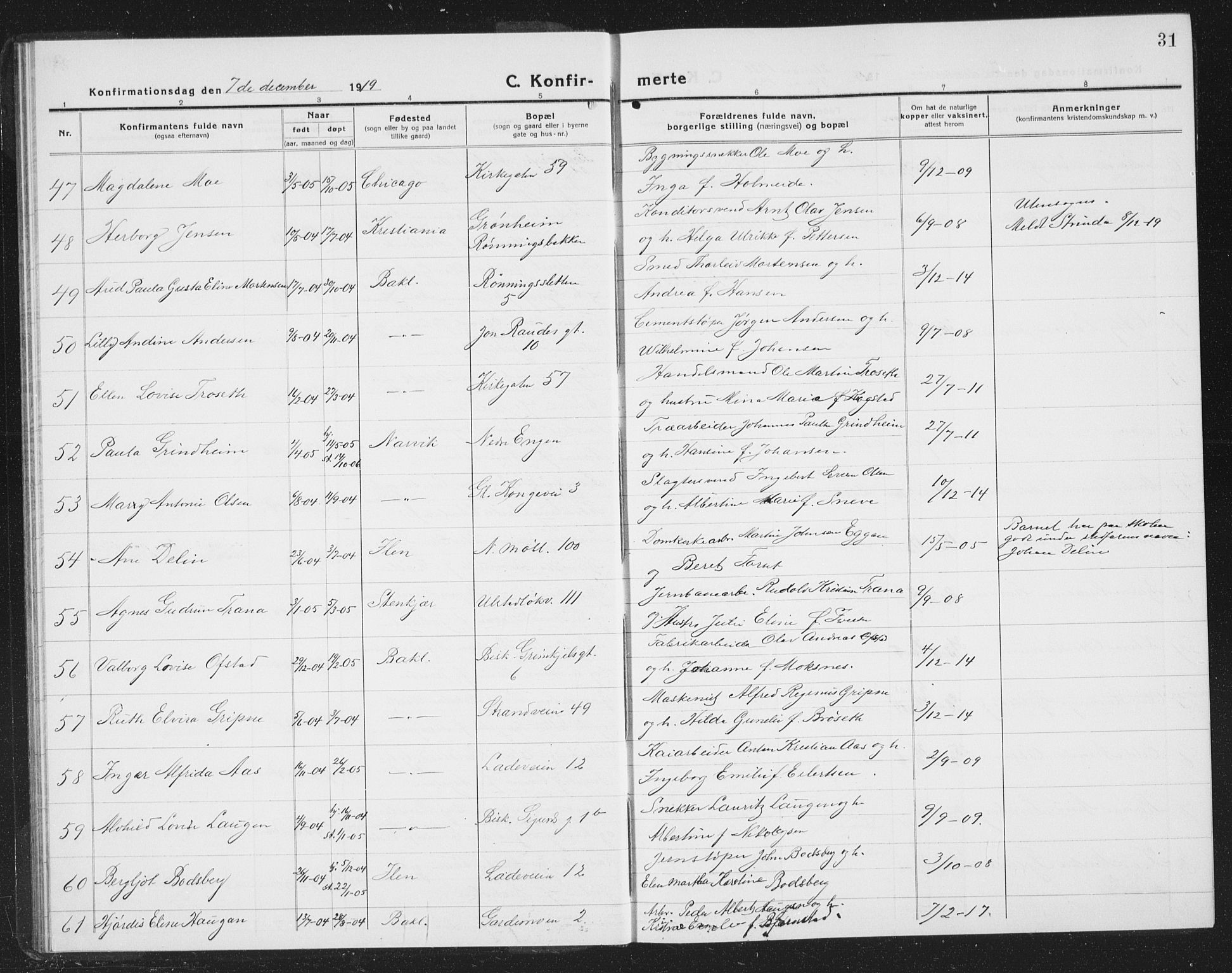 Ministerialprotokoller, klokkerbøker og fødselsregistre - Sør-Trøndelag, AV/SAT-A-1456/605/L0258: Parish register (copy) no. 605C05, 1918-1930, p. 31