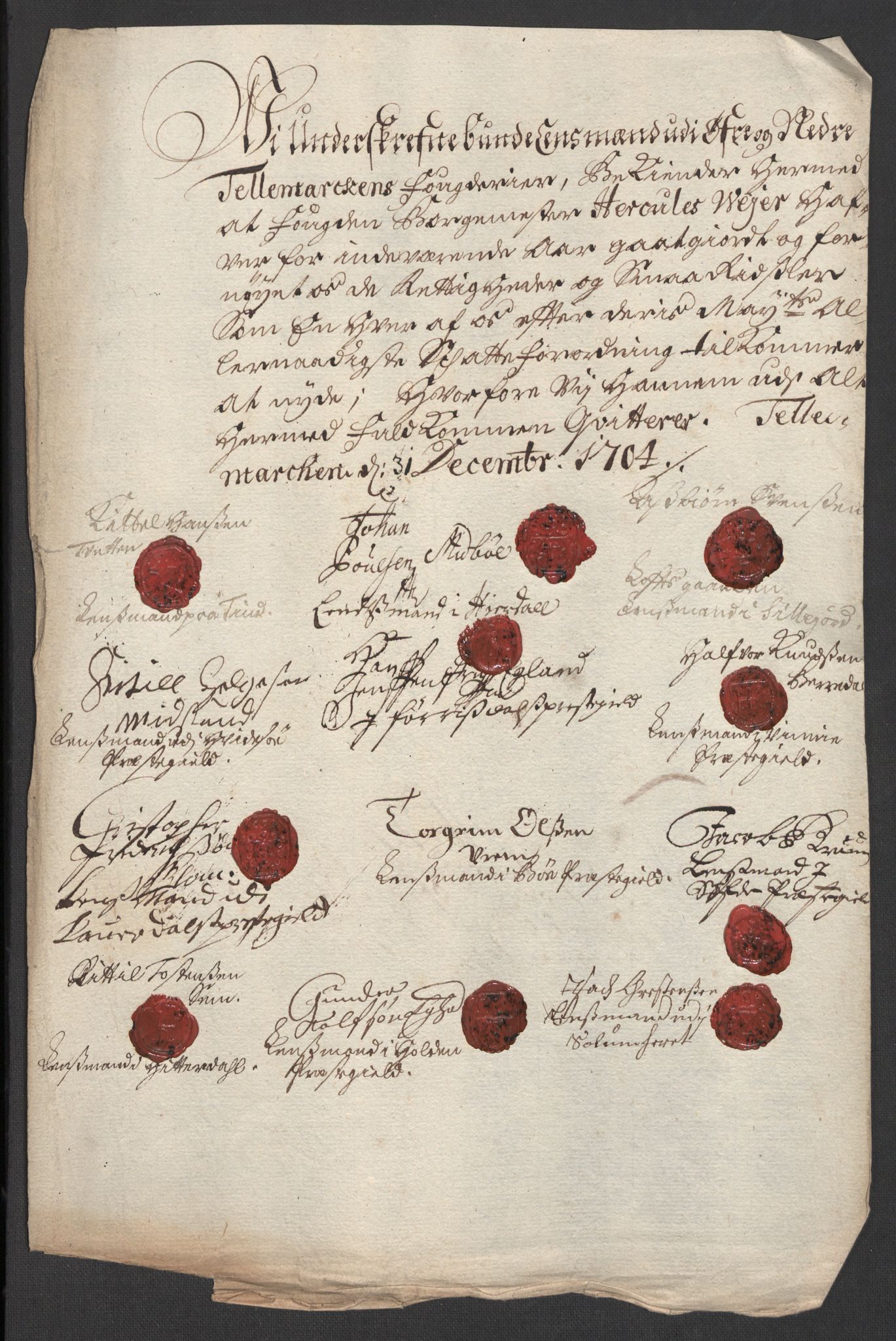 Rentekammeret inntil 1814, Reviderte regnskaper, Fogderegnskap, AV/RA-EA-4092/R36/L2112: Fogderegnskap Øvre og Nedre Telemark og Bamble, 1704, p. 218