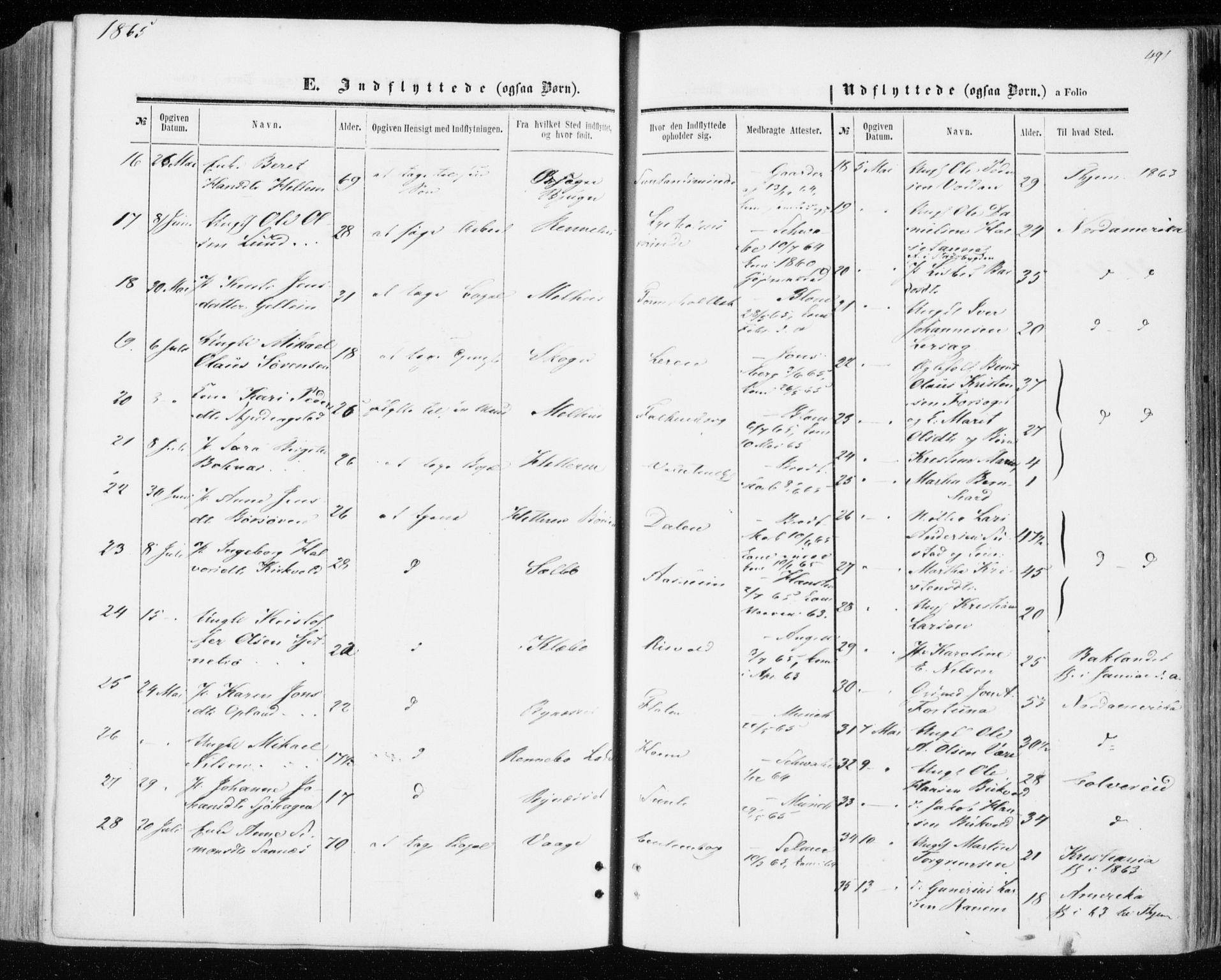 Ministerialprotokoller, klokkerbøker og fødselsregistre - Sør-Trøndelag, SAT/A-1456/606/L0292: Parish register (official) no. 606A07, 1856-1865, p. 491