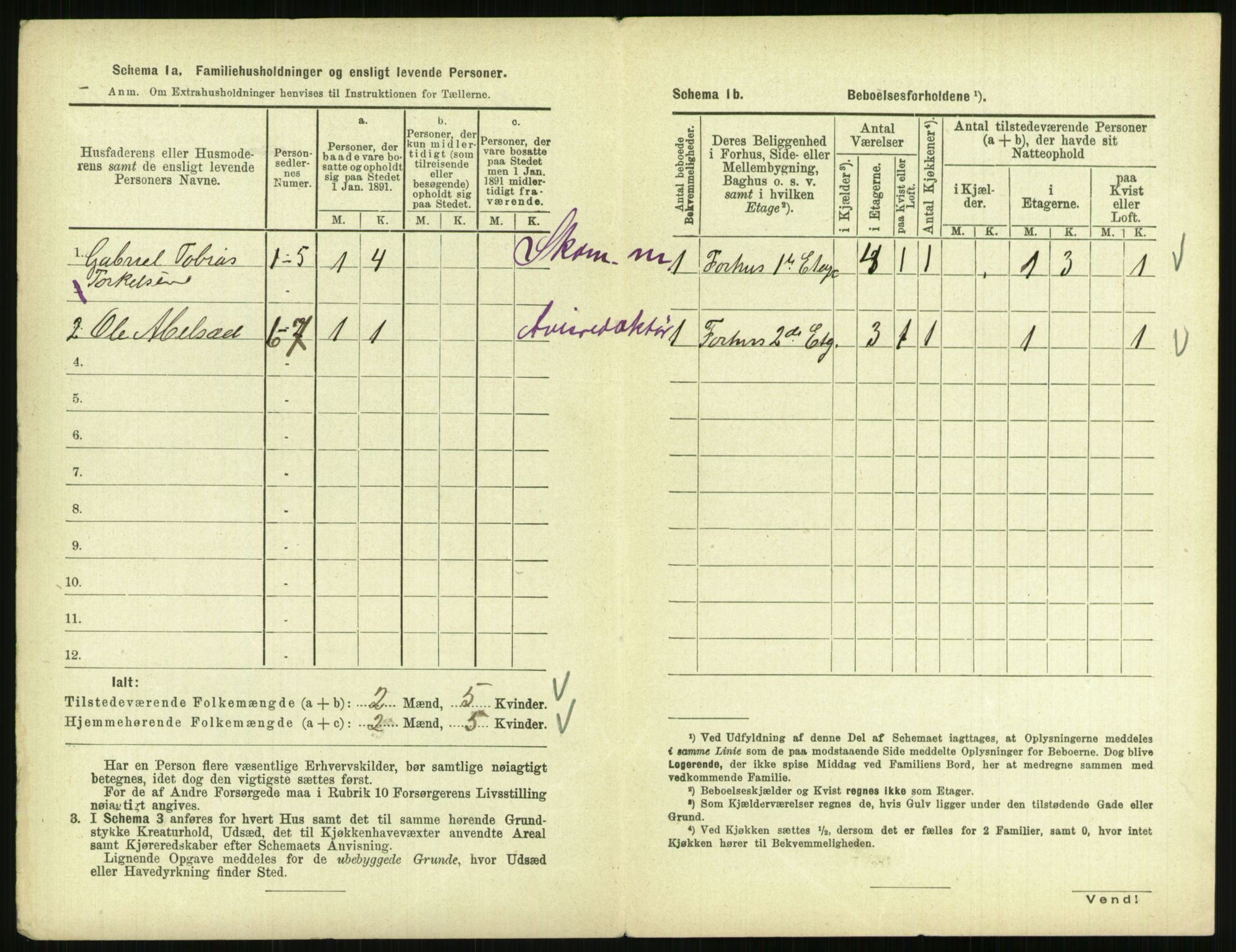 RA, 1891 census for 0903 Arendal, 1891, p. 553