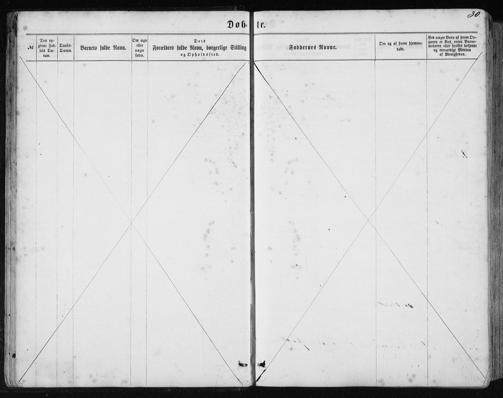 Ministerialprotokoller, klokkerbøker og fødselsregistre - Nordland, SAT/A-1459/838/L0556: Parish register (copy) no. 838C03, 1861-1893, p. 30