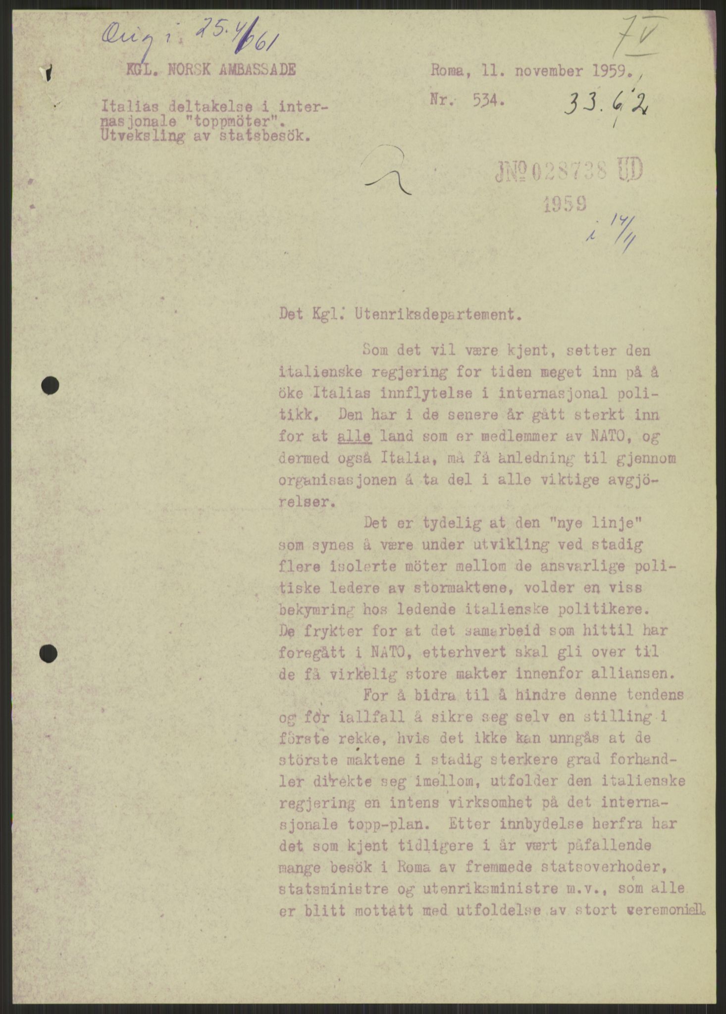 Utenriksdepartementet, RA/S-2259, 1951-1959, p. 9