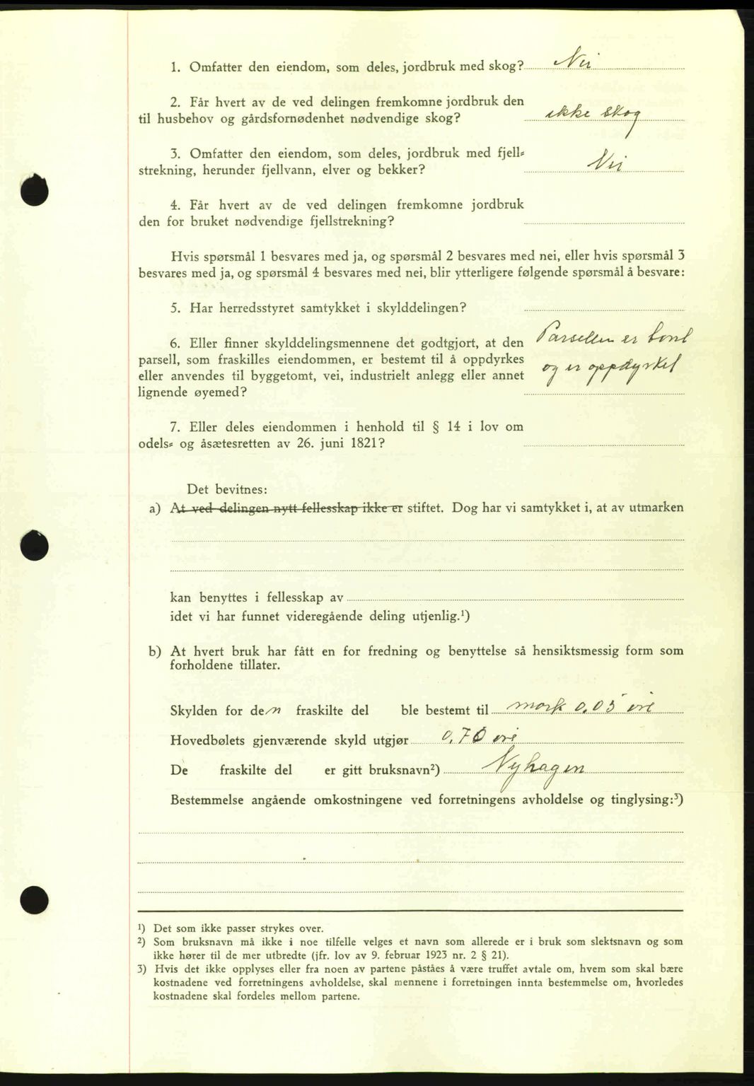 Romsdal sorenskriveri, AV/SAT-A-4149/1/2/2C: Mortgage book no. A15, 1943-1944, Diary no: : 2153/1943