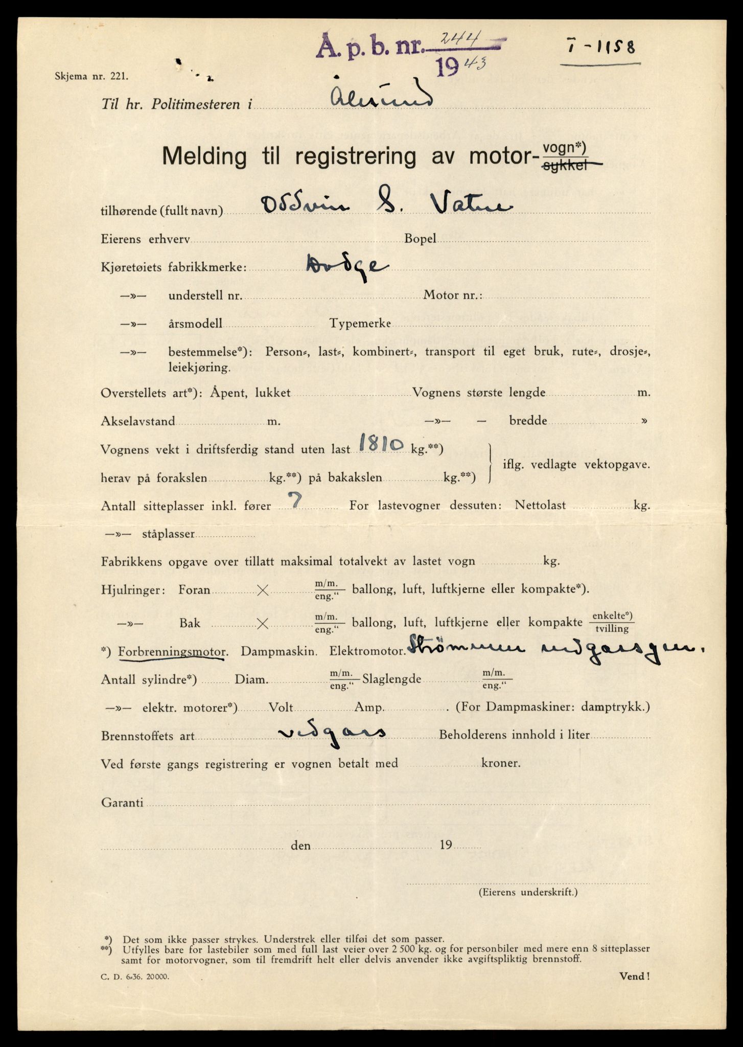 Møre og Romsdal vegkontor - Ålesund trafikkstasjon, AV/SAT-A-4099/F/Fe/L0034: Registreringskort for kjøretøy T 12500 - T 12652, 1927-1998, p. 1210