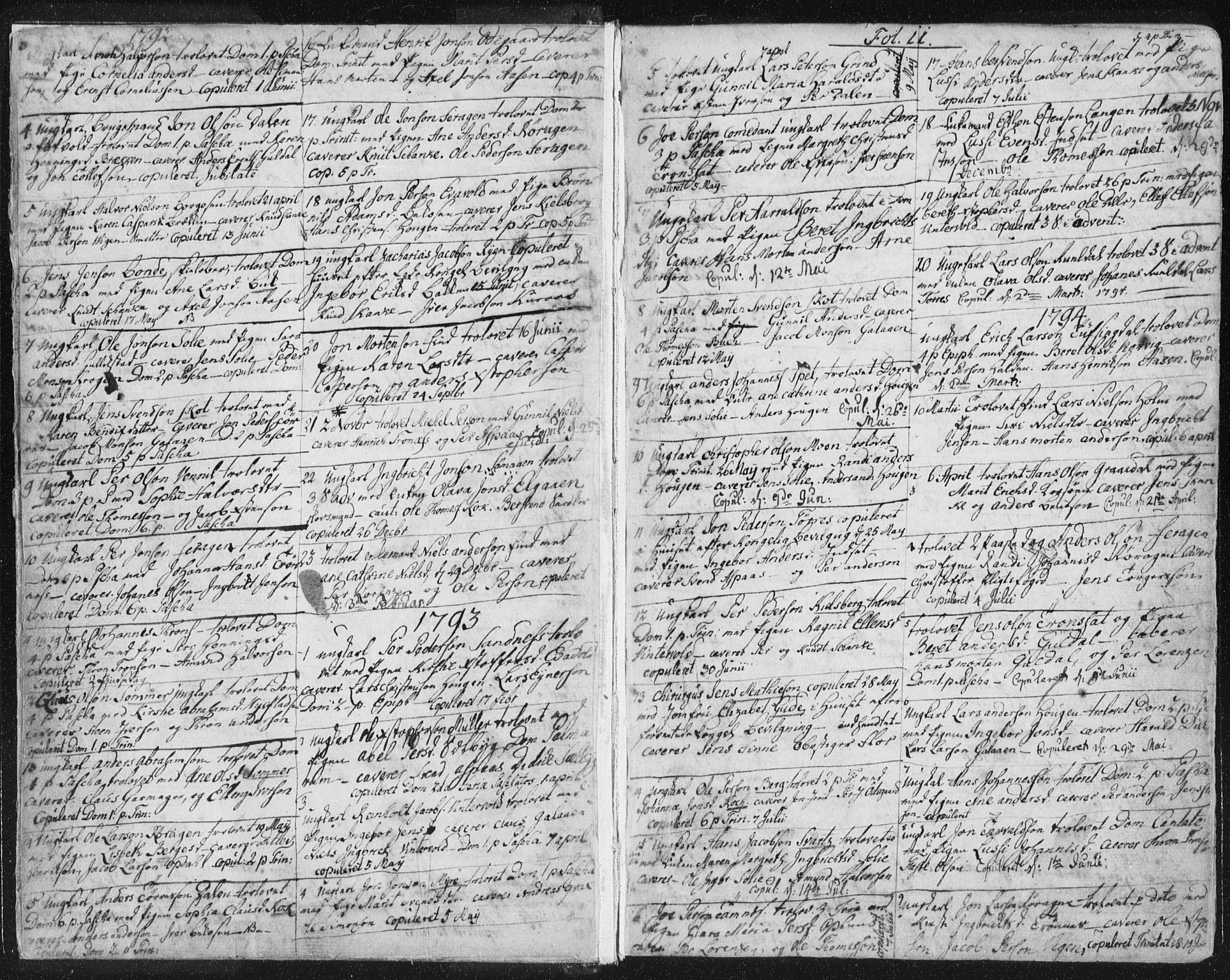 Ministerialprotokoller, klokkerbøker og fødselsregistre - Sør-Trøndelag, SAT/A-1456/681/L0926: Parish register (official) no. 681A04, 1767-1797, p. 11