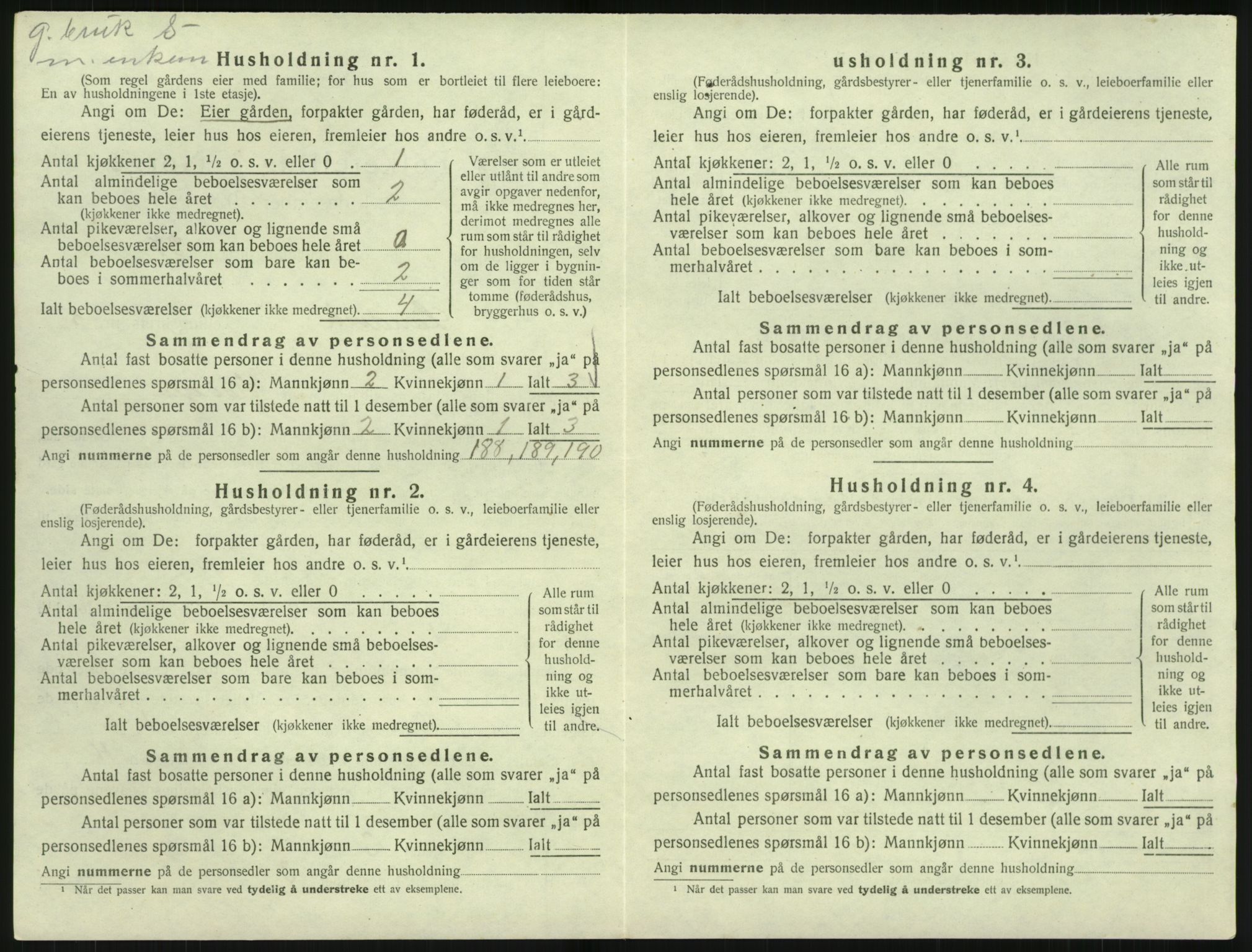 SAK, 1920 census for Landvik, 1920, p. 825