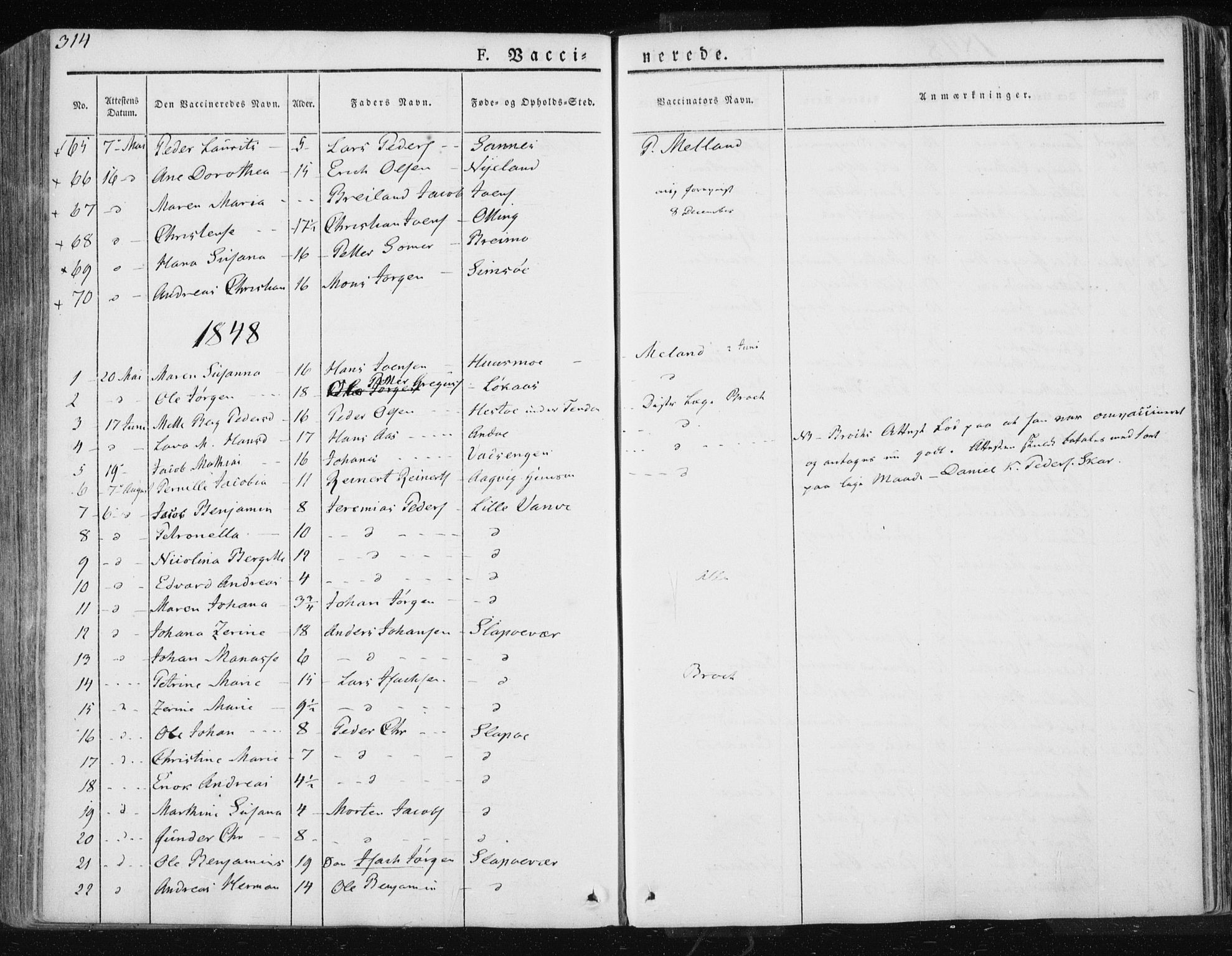 Ministerialprotokoller, klokkerbøker og fødselsregistre - Nordland, AV/SAT-A-1459/830/L0447: Parish register (official) no. 830A11, 1831-1854, p. 314