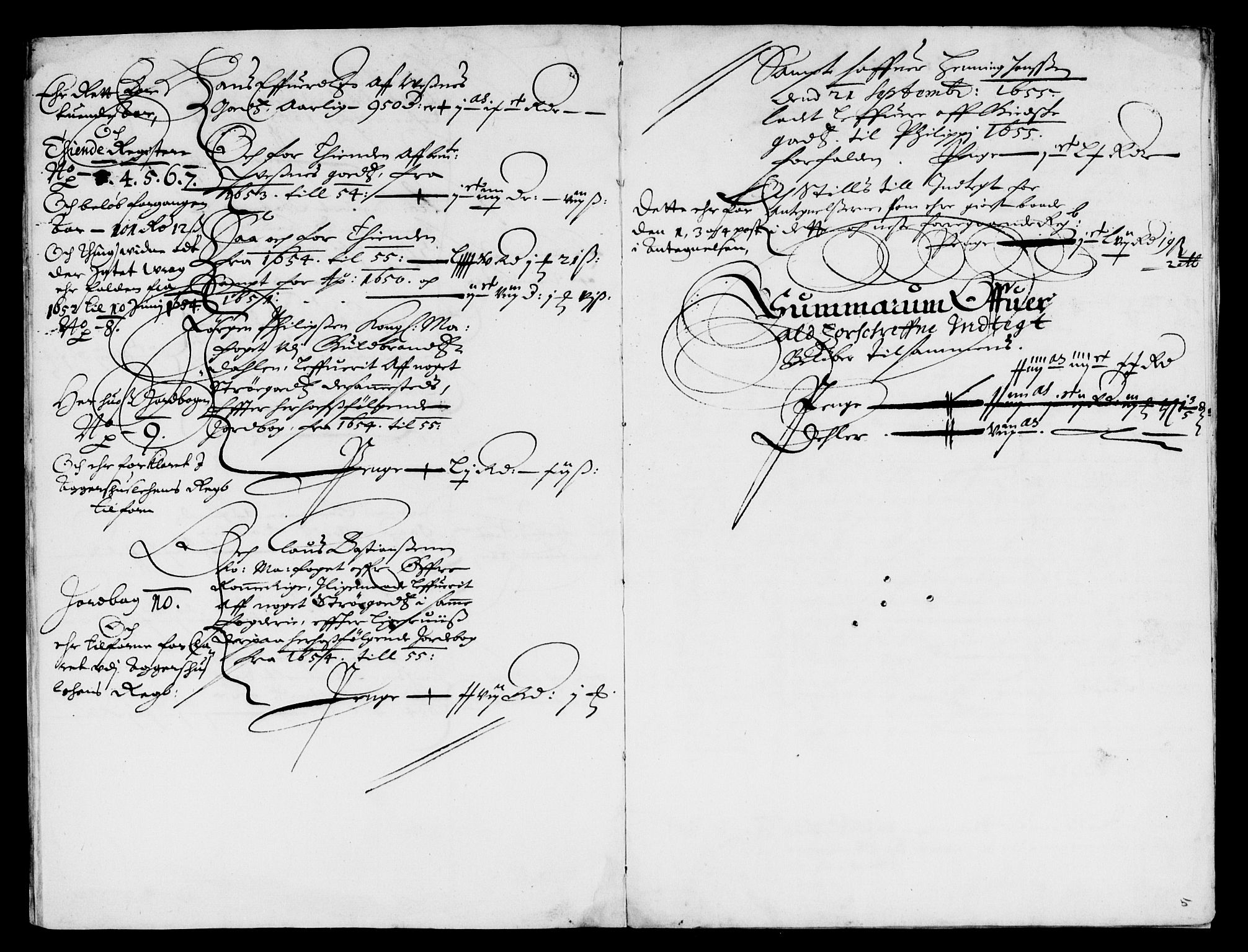 Rentekammeret inntil 1814, Reviderte regnskaper, Lensregnskaper, AV/RA-EA-5023/R/Rb/Rba/L0226: Akershus len, 1653-1656