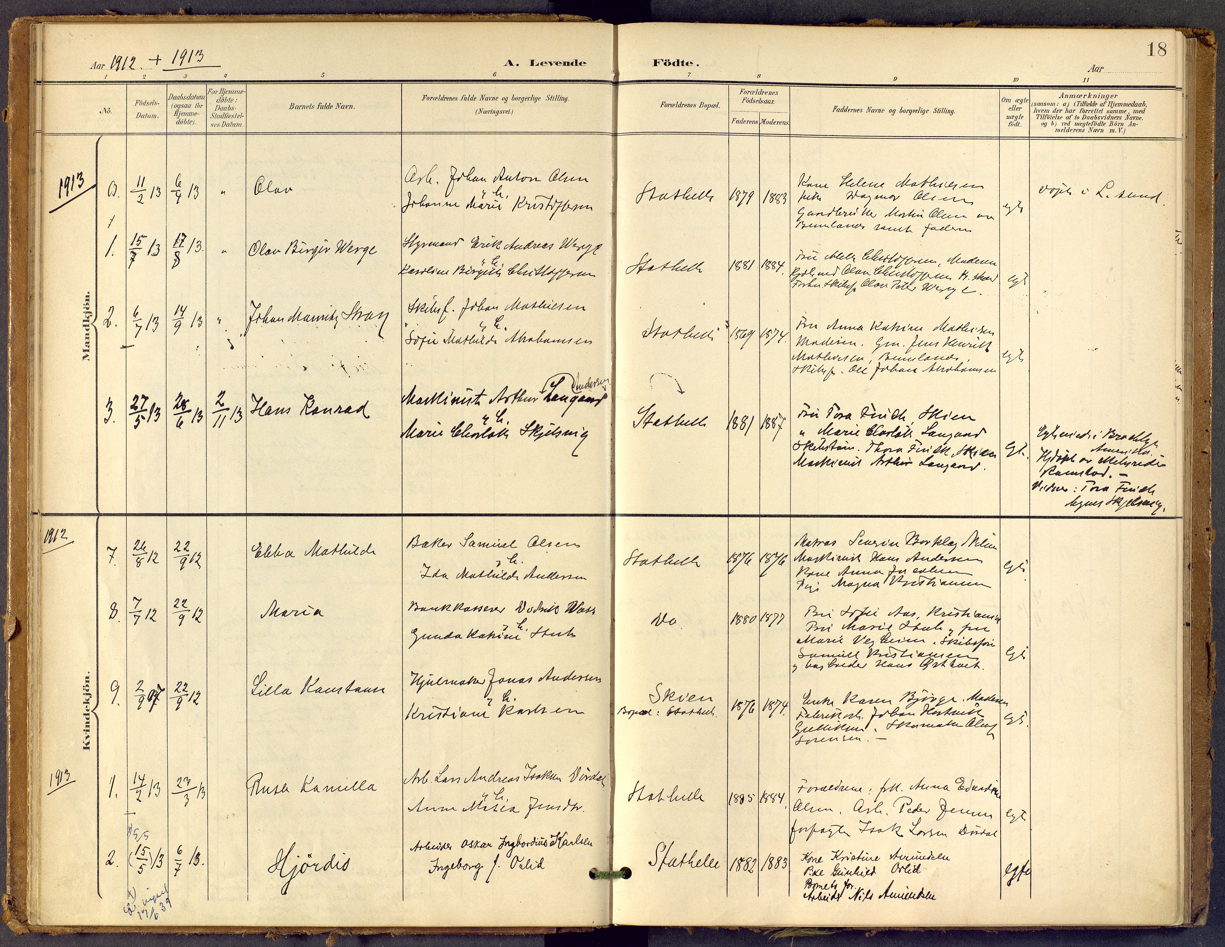 Bamble kirkebøker, SAKO/A-253/F/Fb/L0002: Parish register (official) no. II 2, 1900-1921, p. 18