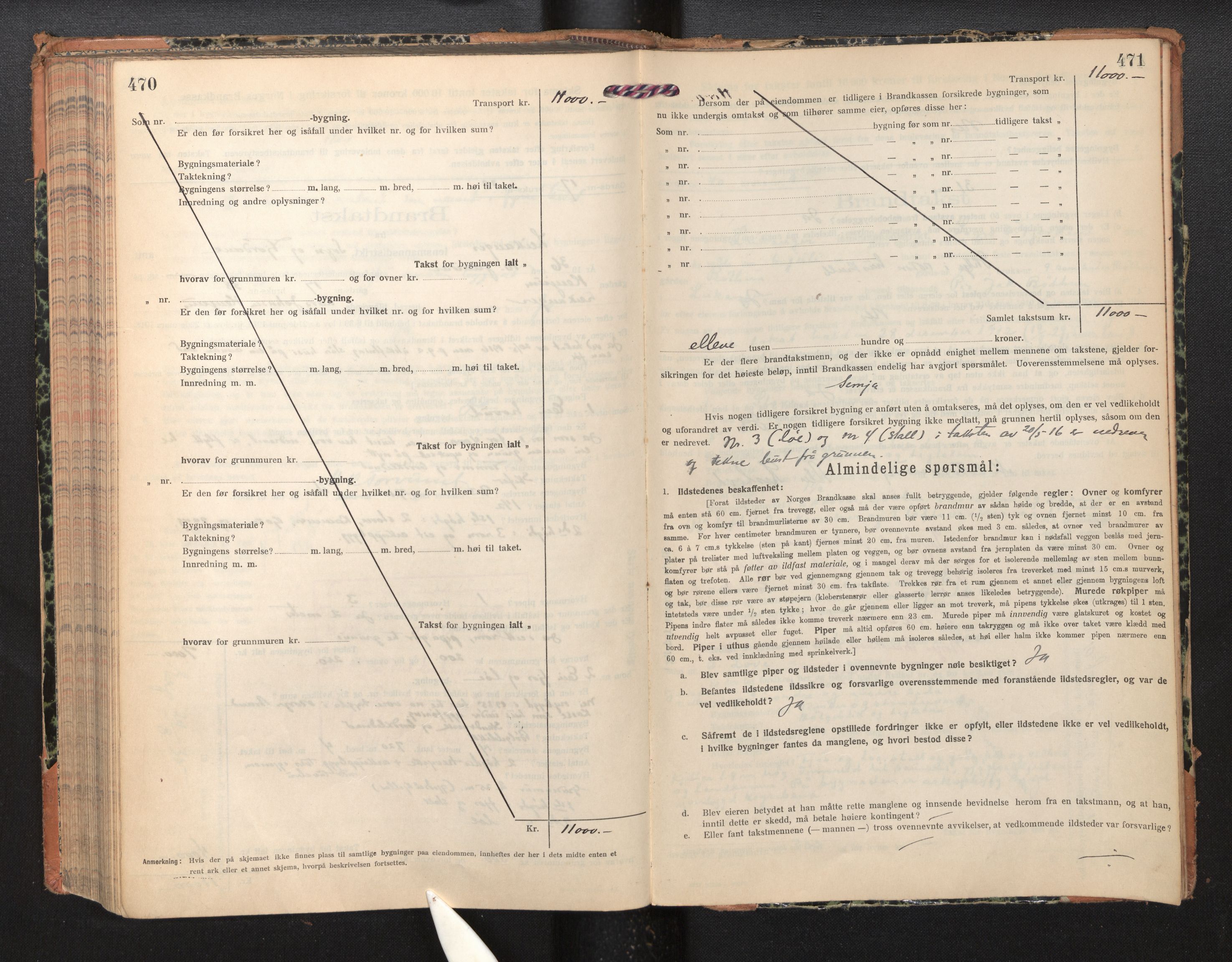 Lensmannen i Leikanger, AV/SAB-A-29201/0012/L0007: Branntakstprotokoll, skjematakst, 1926-1936, p. 470-471