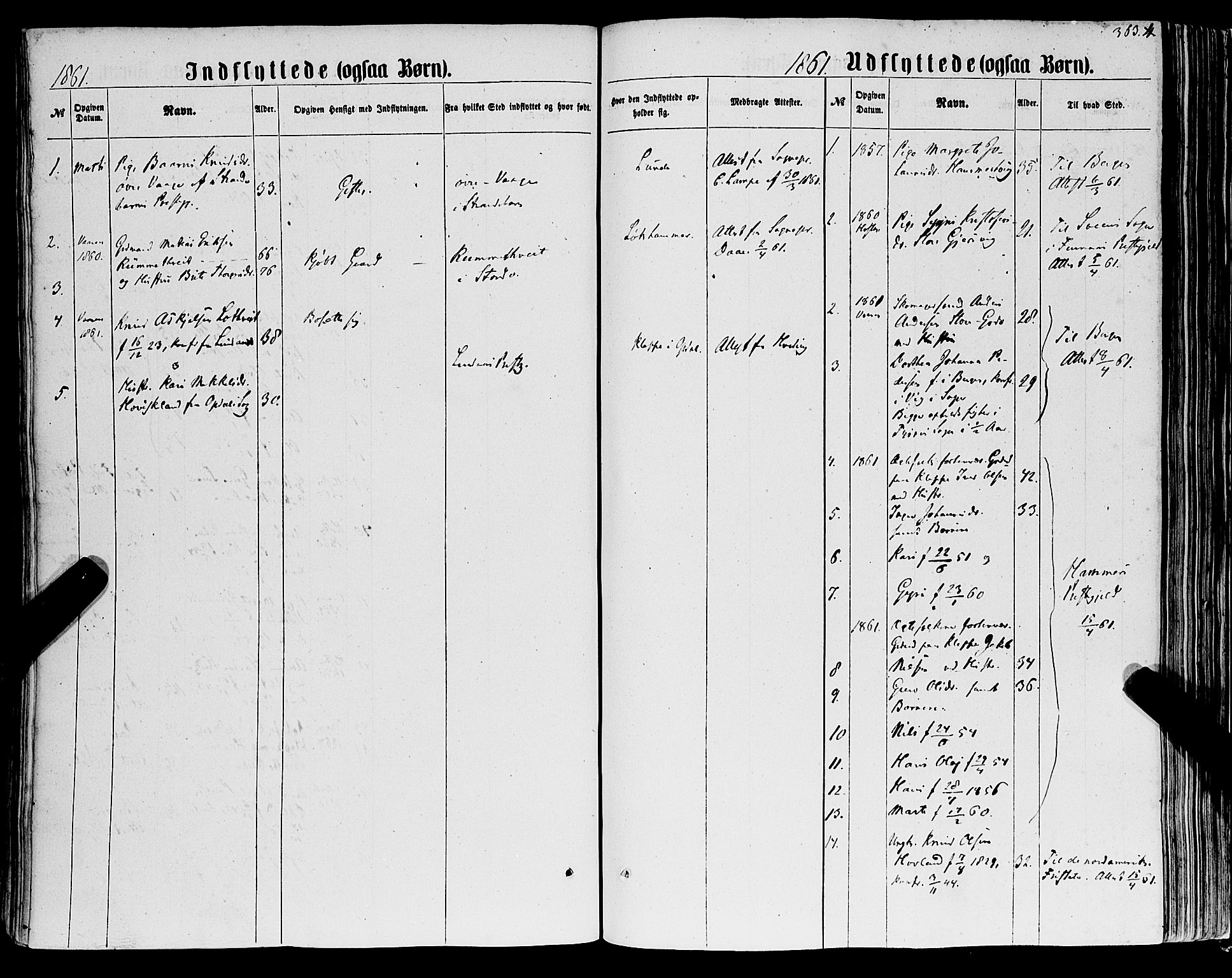 Tysnes sokneprestembete, SAB/A-78601/H/Haa: Parish register (official) no. A 11, 1860-1871, p. 363