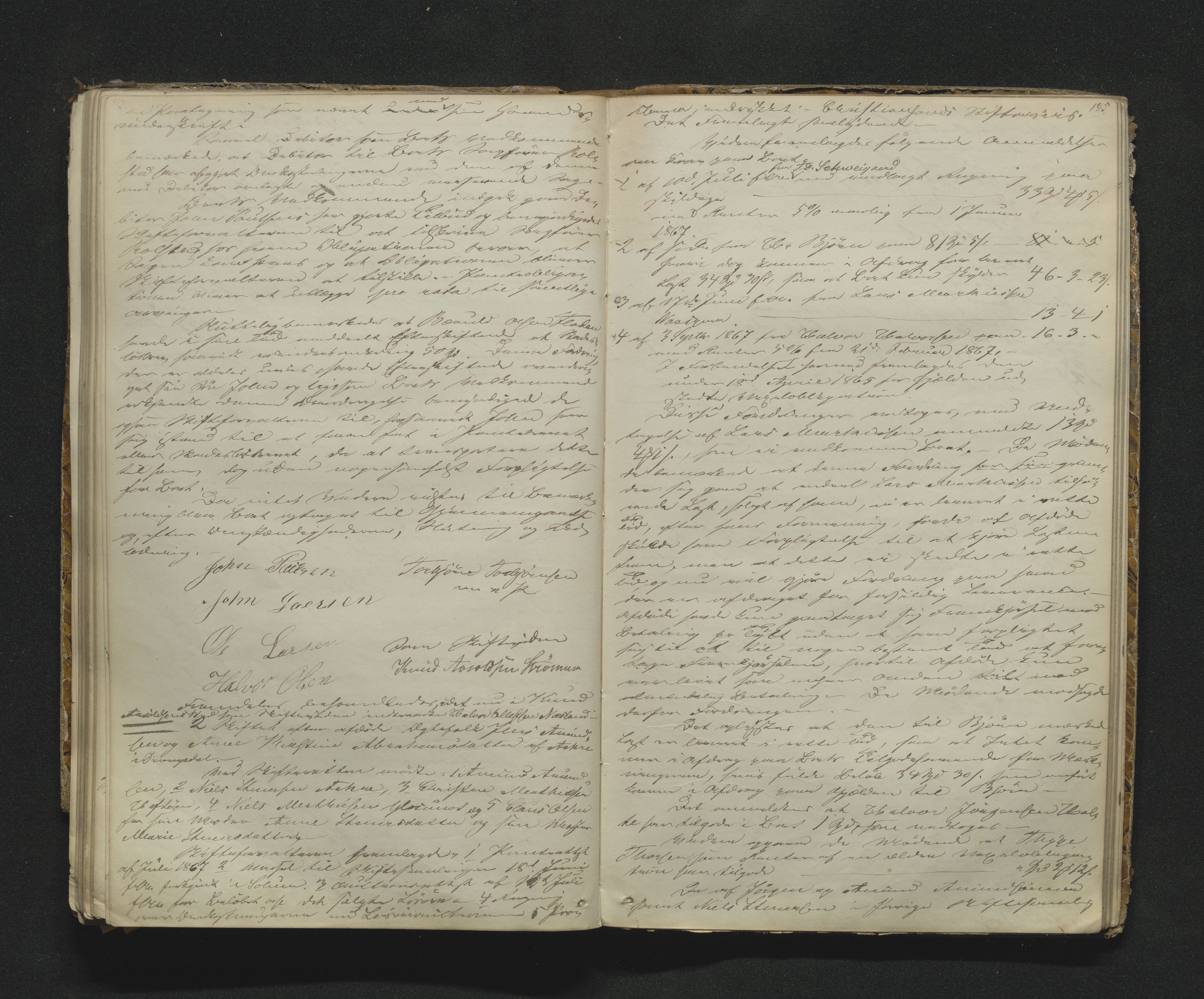 Bamble sorenskriveri, AV/SAKO-A-214/H/Hb/Hbc/L0005: Skifteforhandlingsprotokoll, 1866-1868, p. 144-145