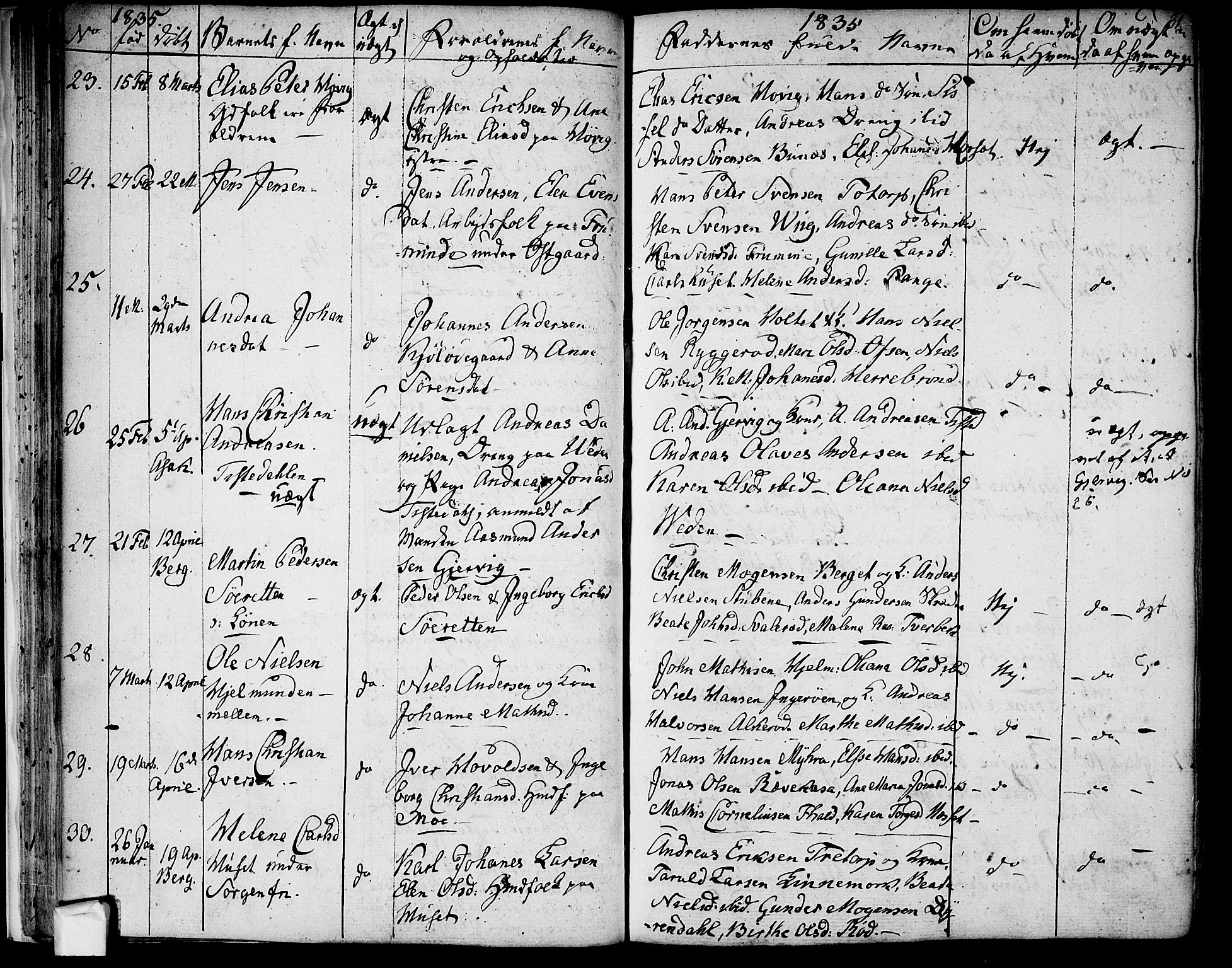 Berg prestekontor Kirkebøker, AV/SAO-A-10902/F/Fa/L0003: Parish register (official) no. I 3, 1832-1842, p. 31