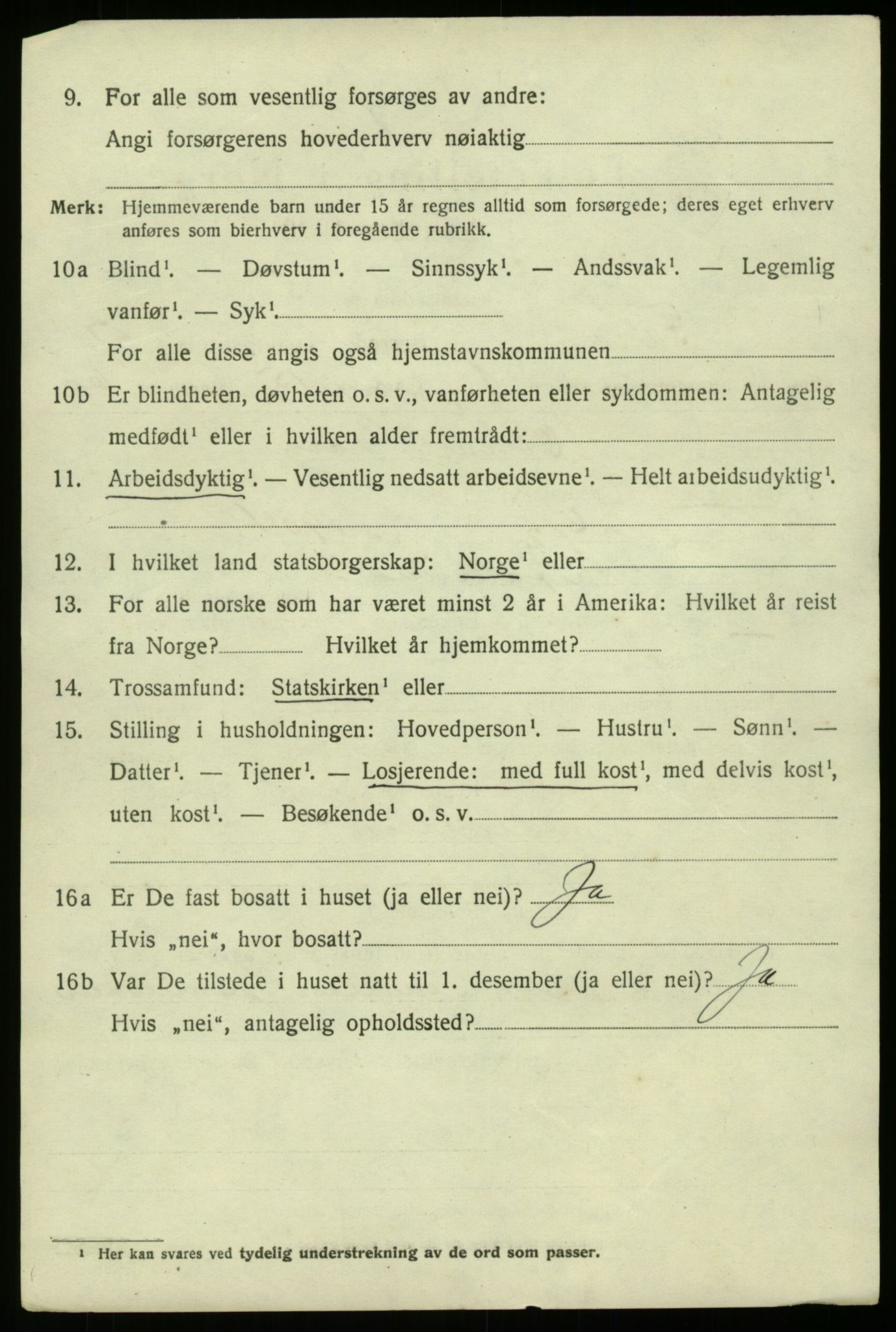 SAB, 1920 census for Fana, 1920, p. 12576