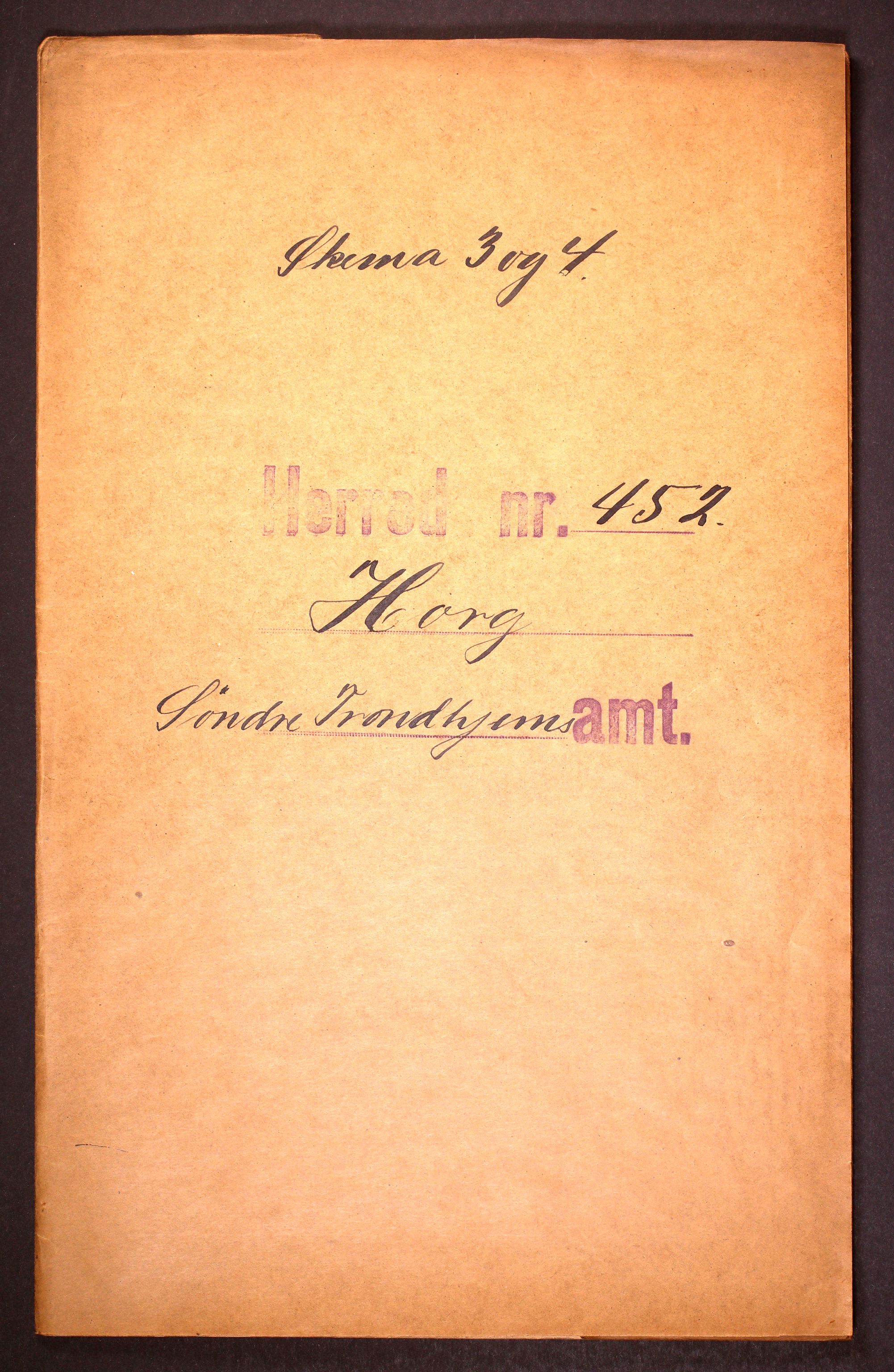 RA, 1910 census for Horg, 1910, p. 1