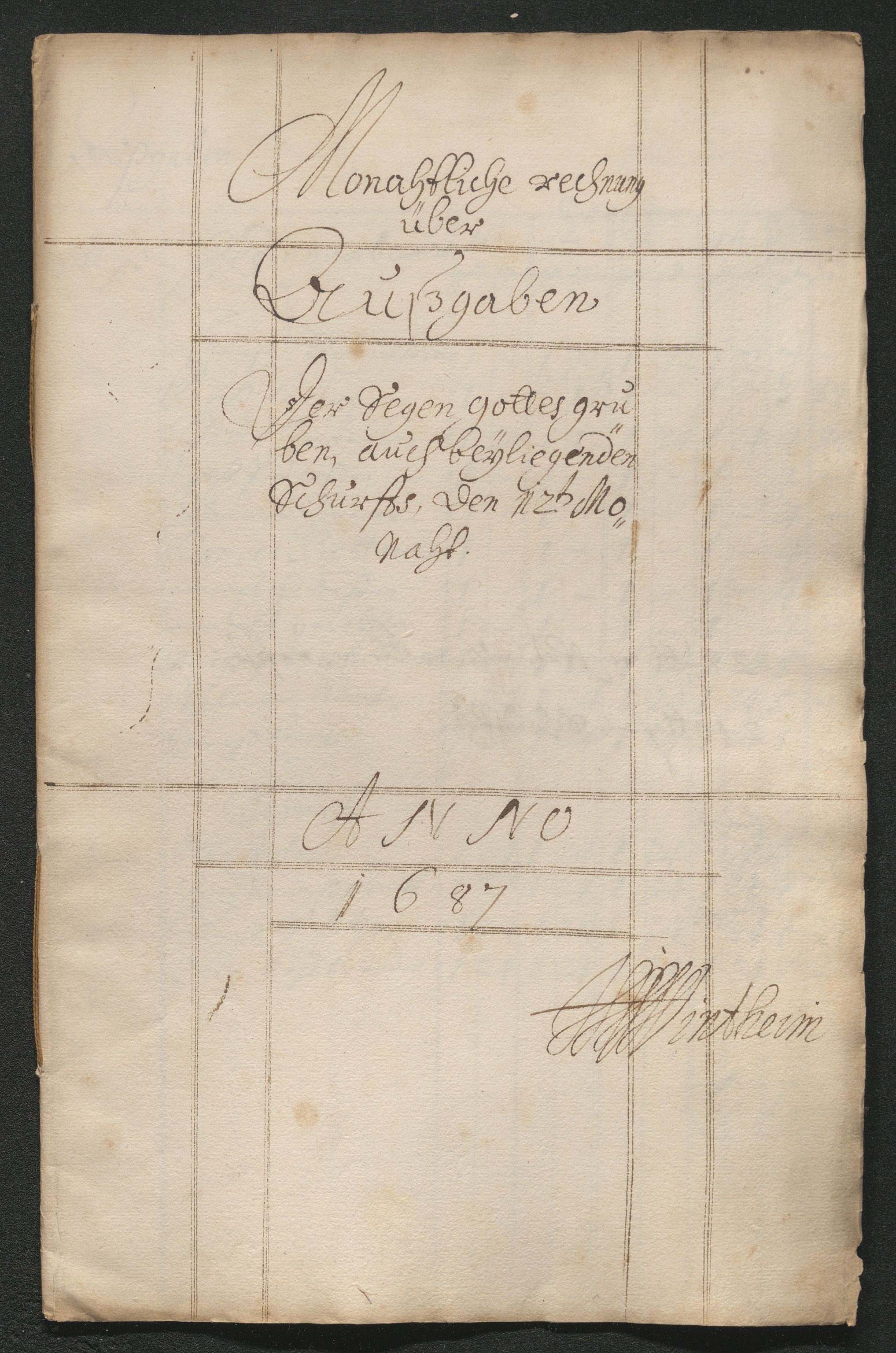 Kongsberg Sølvverk 1623-1816, SAKO/EA-3135/001/D/Dc/Dcd/L0063: Utgiftsregnskap for gruver m.m. , 1687, p. 406