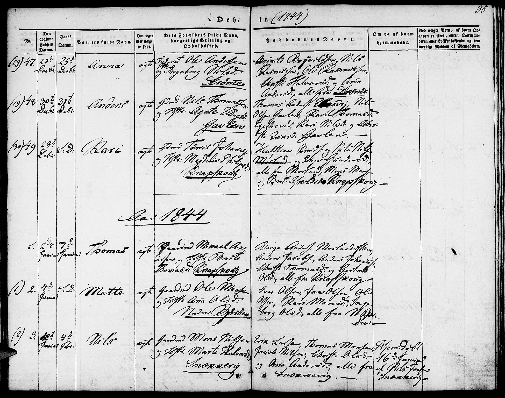 Fjell sokneprestembete, SAB/A-75301/H/Haa: Parish register (official) no. A 1, 1835-1850, p. 35