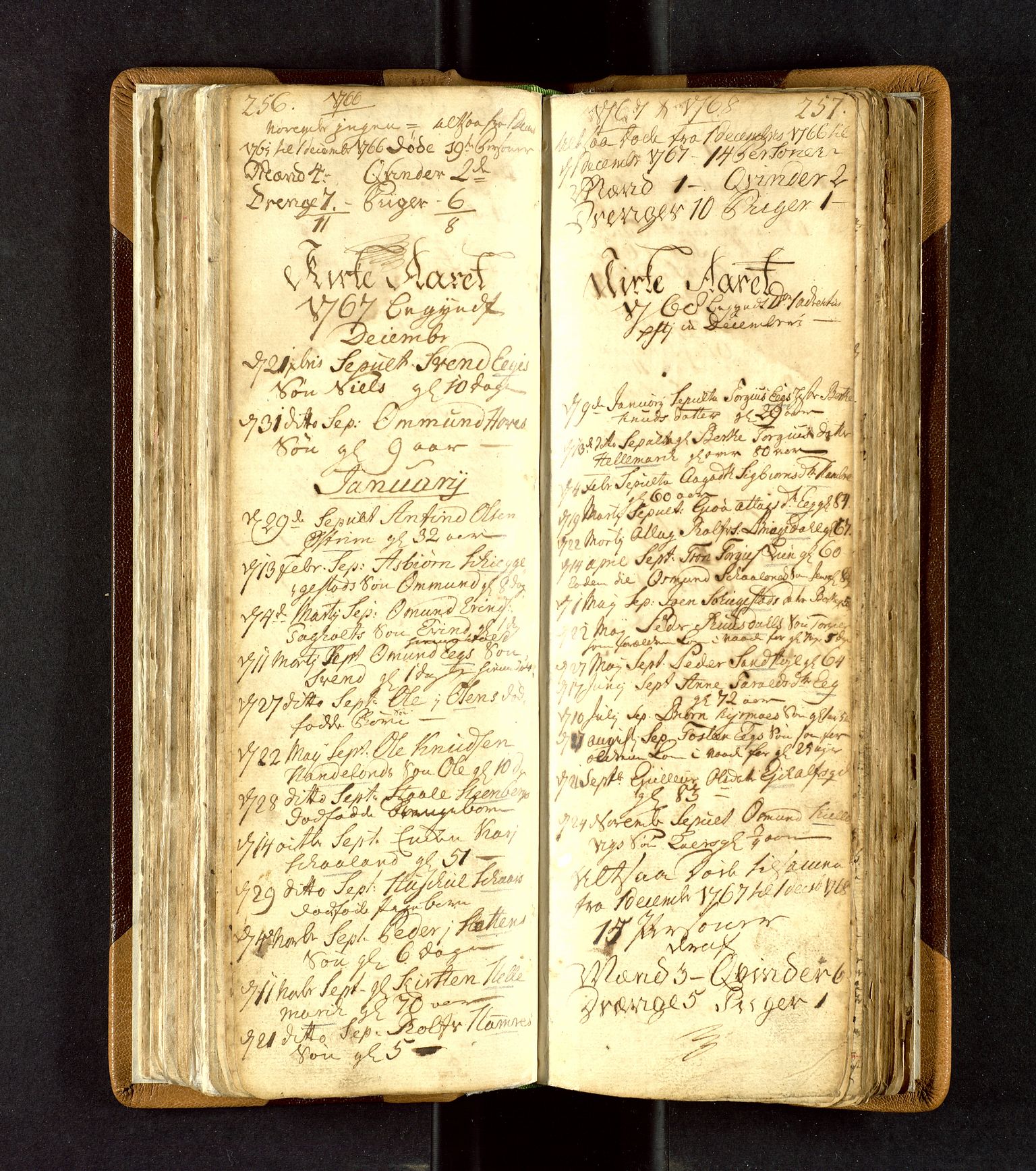 Lund sokneprestkontor, SAST/A-101809/S06/L0003: Parish register (official) no. A 3, 1761-1801, p. 256-257