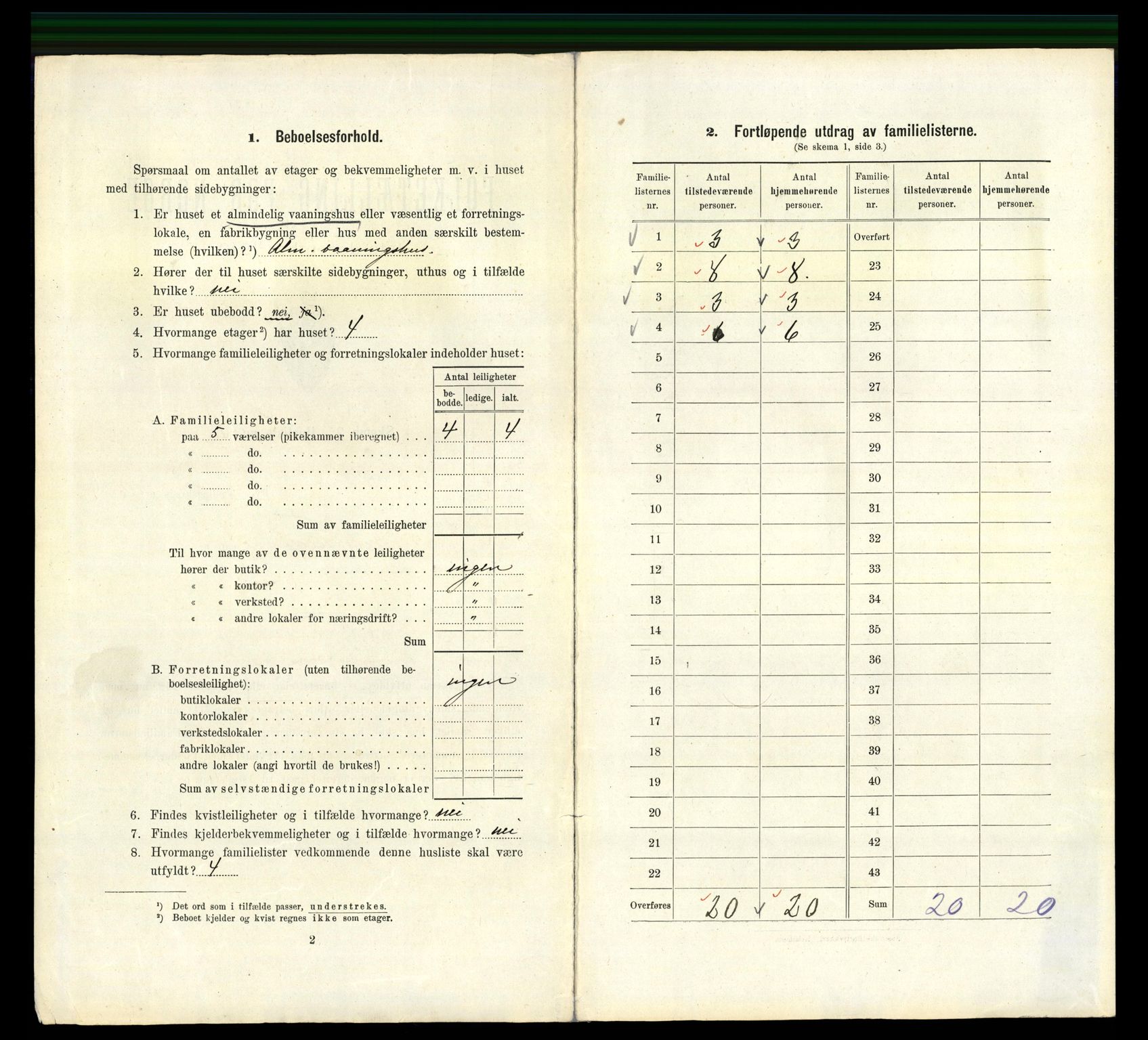 RA, 1910 census for Bergen, 1910, p. 7110