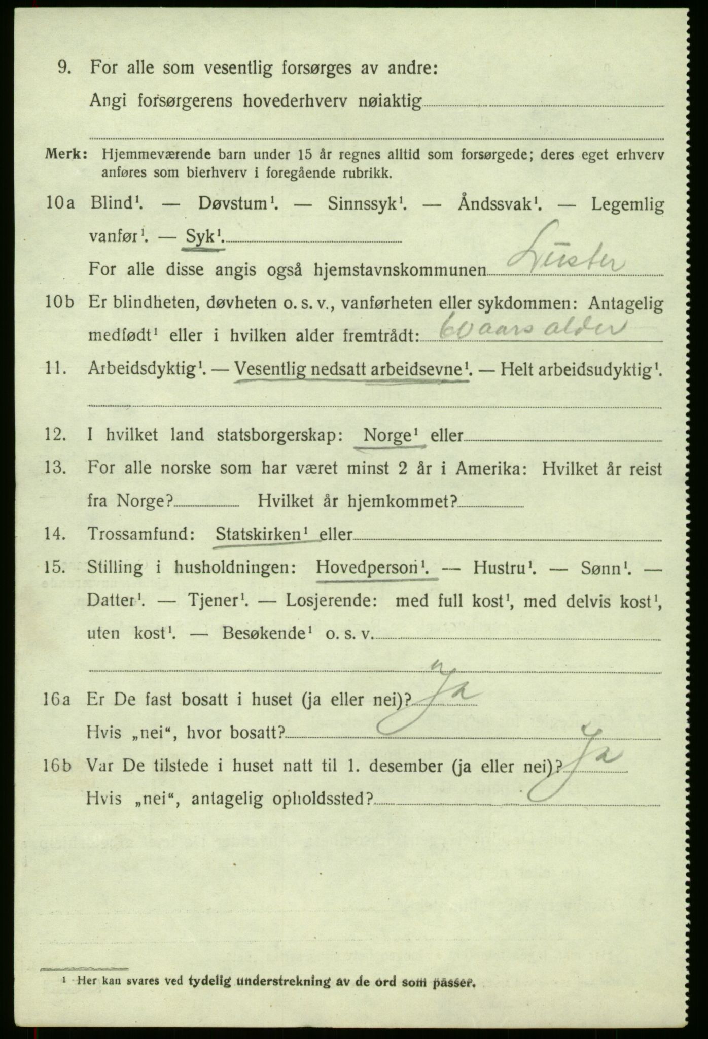 SAB, 1920 census for Luster, 1920, p. 2963