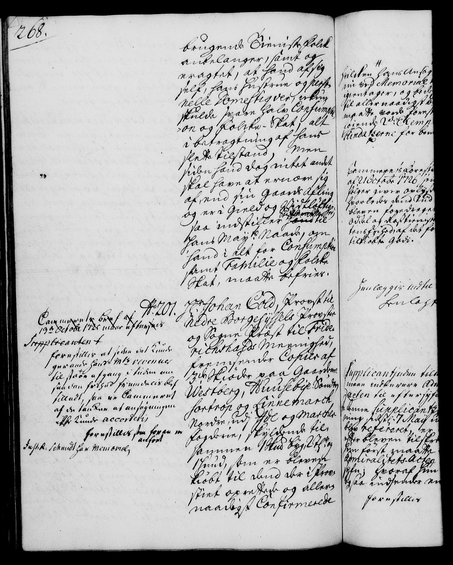 Rentekammeret, Kammerkanselliet, AV/RA-EA-3111/G/Gh/Gha/L0019: Norsk ekstraktmemorialprotokoll (merket RK 53.64), 1736-1737, p. 268