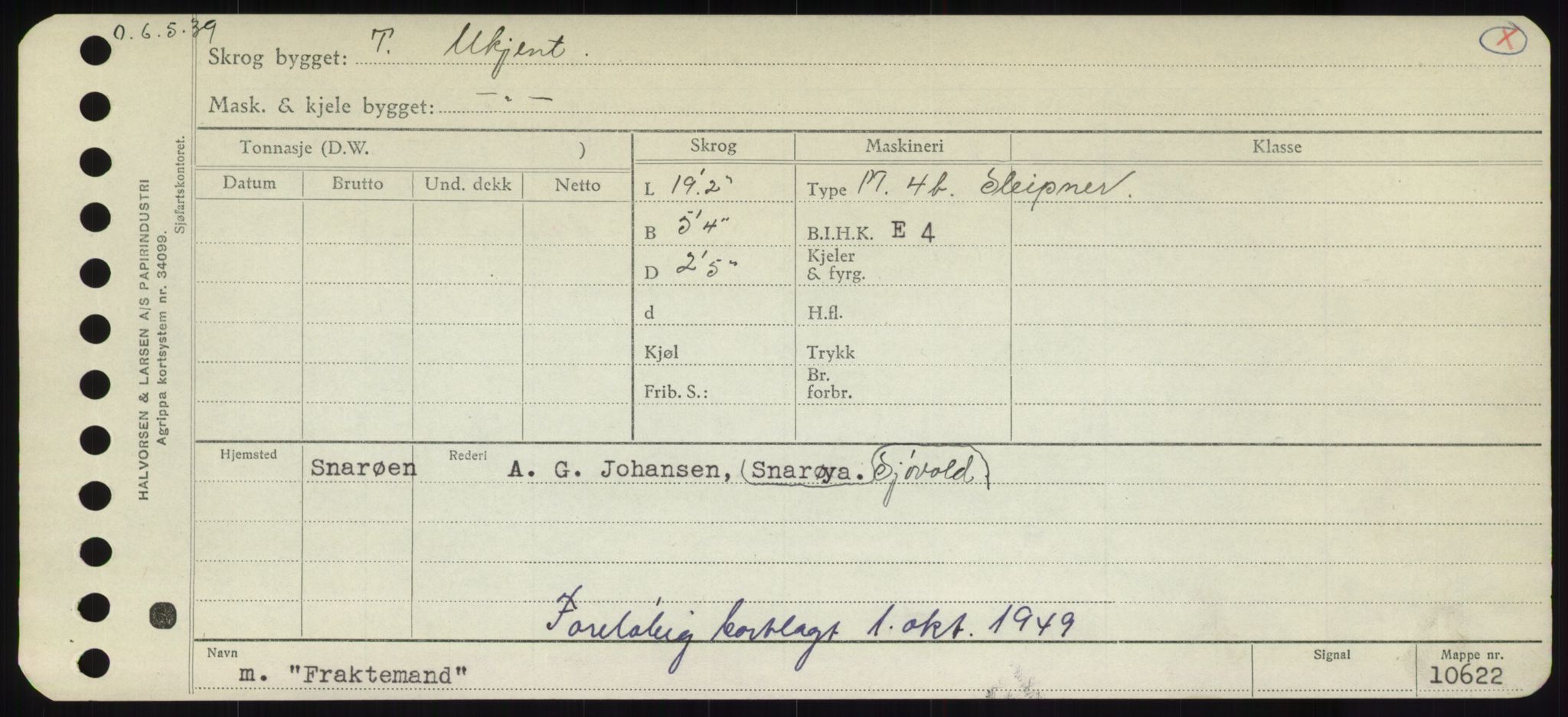 Sjøfartsdirektoratet med forløpere, Skipsmålingen, RA/S-1627/H/Hd/L0011: Fartøy, Fla-Får, p. 251