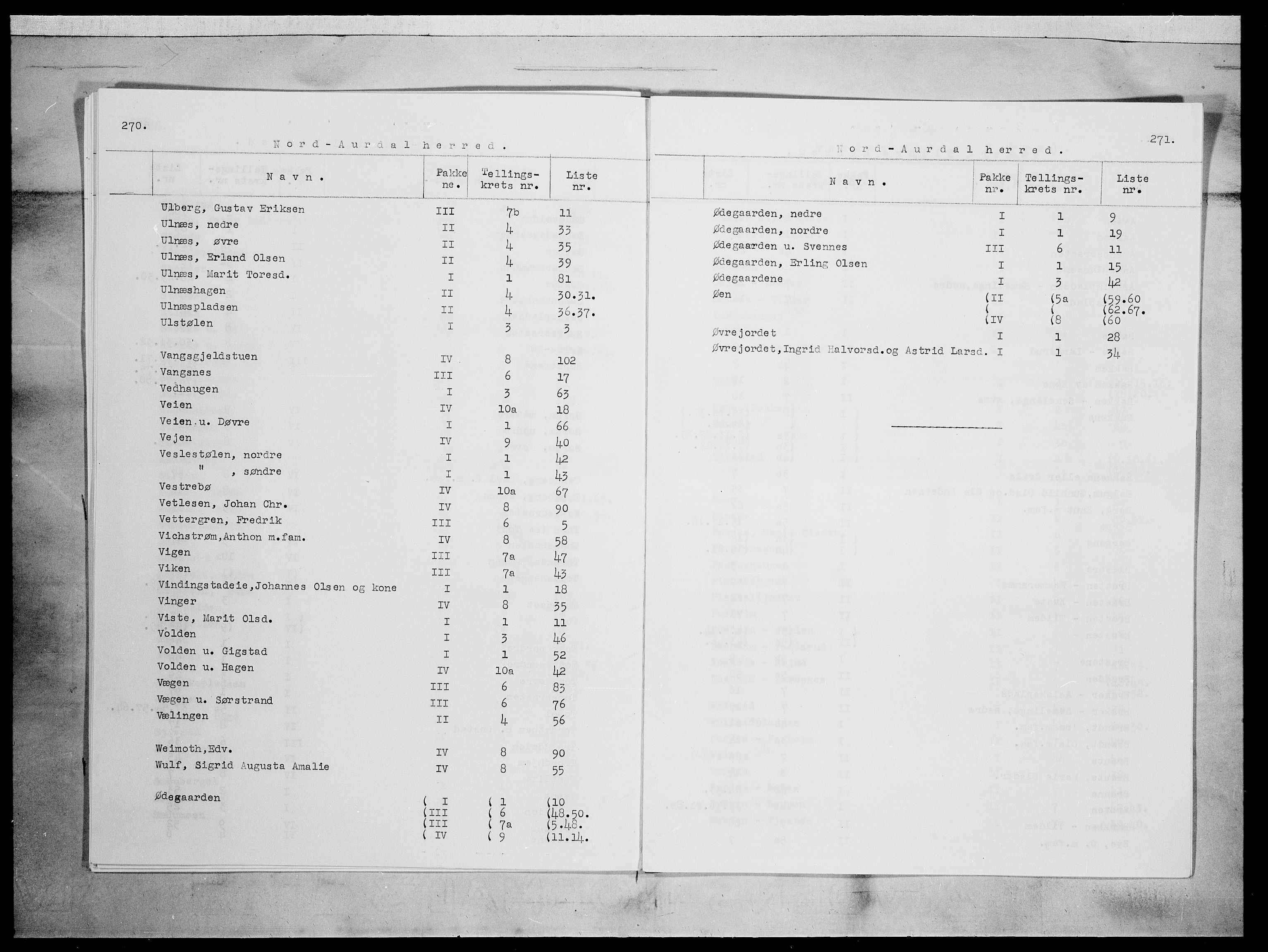 SAH, 1875 census for 0542P Nord-Aurdal, 1875, p. 10