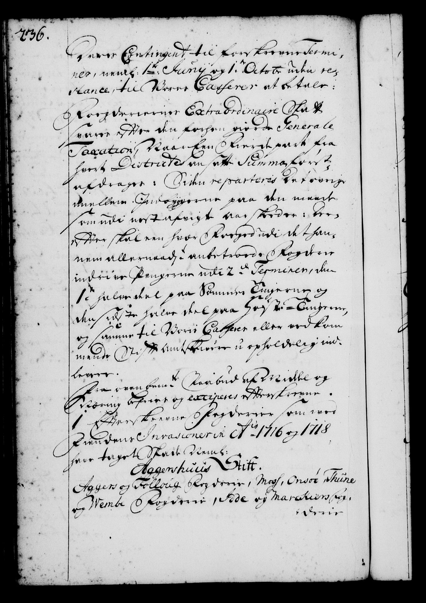 Rentekammeret, Kammerkanselliet, RA/EA-3111/G/Gg/Gga/L0001: Norsk ekspedisjonsprotokoll med register (merket RK 53.1), 1720-1723, p. 236