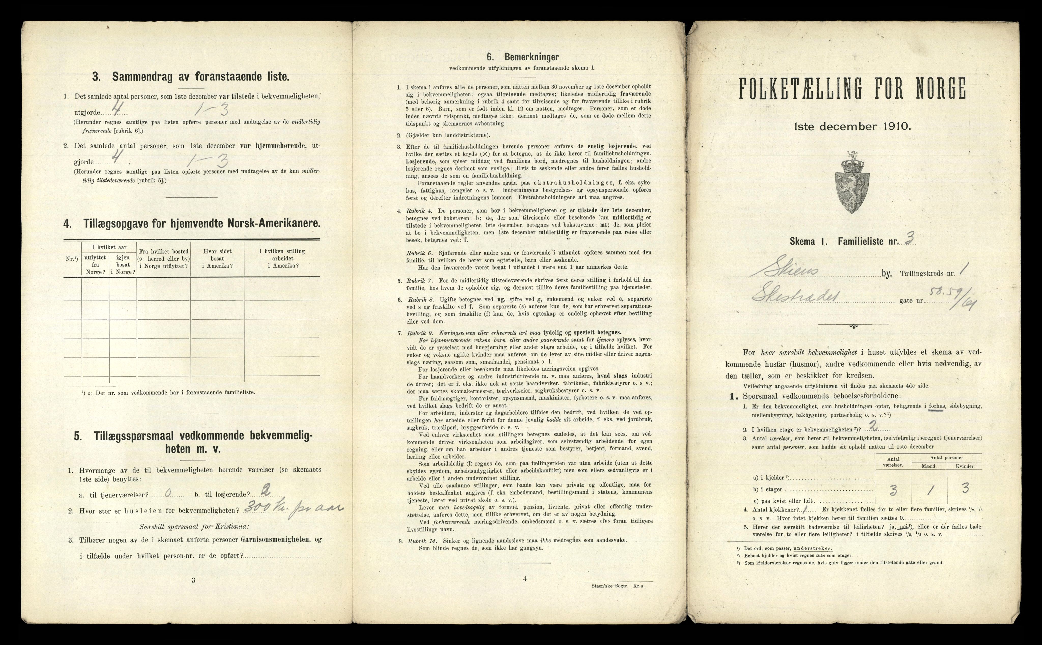 RA, 1910 census for Skien, 1910, p. 74