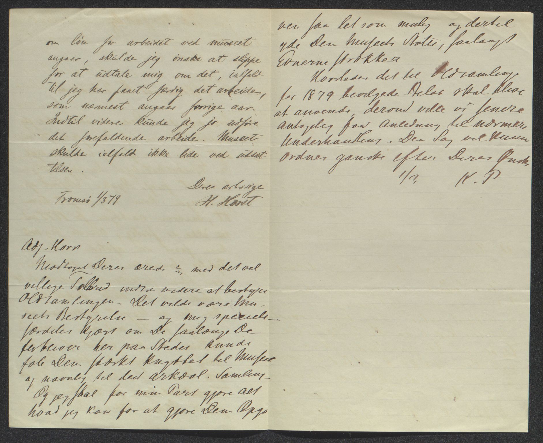 Tromsø Museum, AV/SATØ-S-0162/D/Db/L0033: Journalsaker og innkomne brev, 1879-1882, p. 5