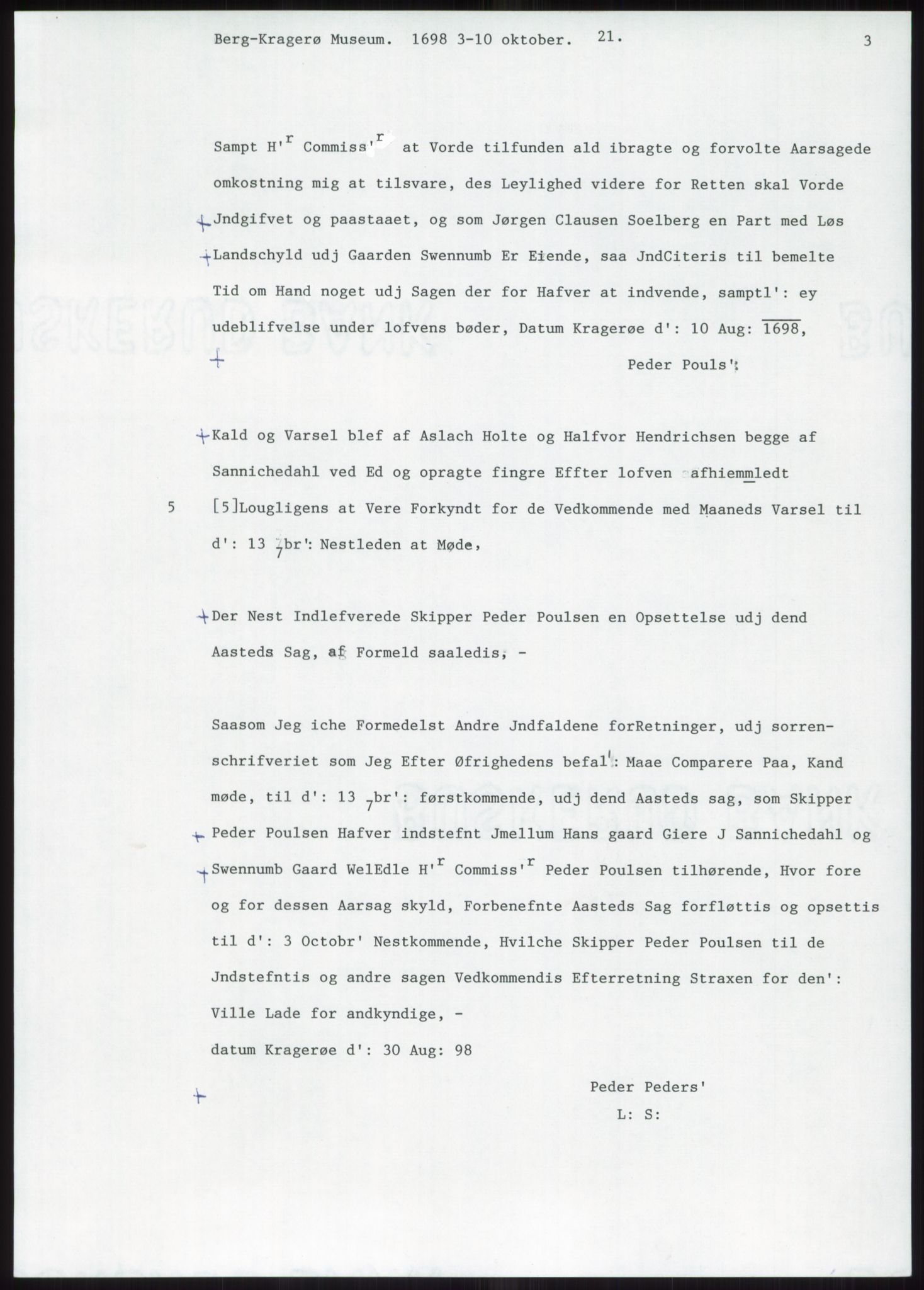 Samlinger til kildeutgivelse, Diplomavskriftsamlingen, AV/RA-EA-4053/H/Ha, p. 1427