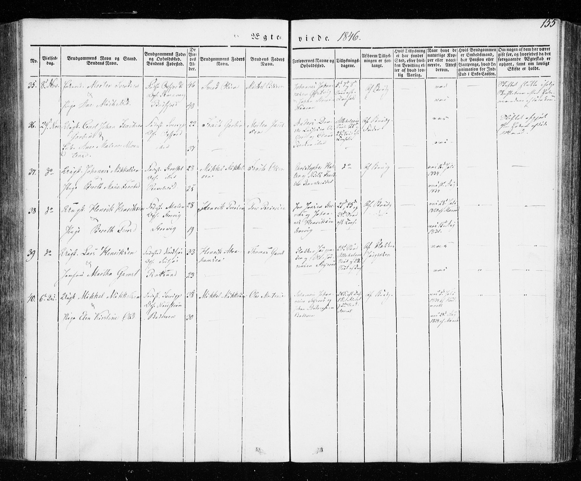 Skjervøy sokneprestkontor, SATØ/S-1300/H/Ha/Haa/L0005kirke: Parish register (official) no. 5, 1838-1847, p. 155