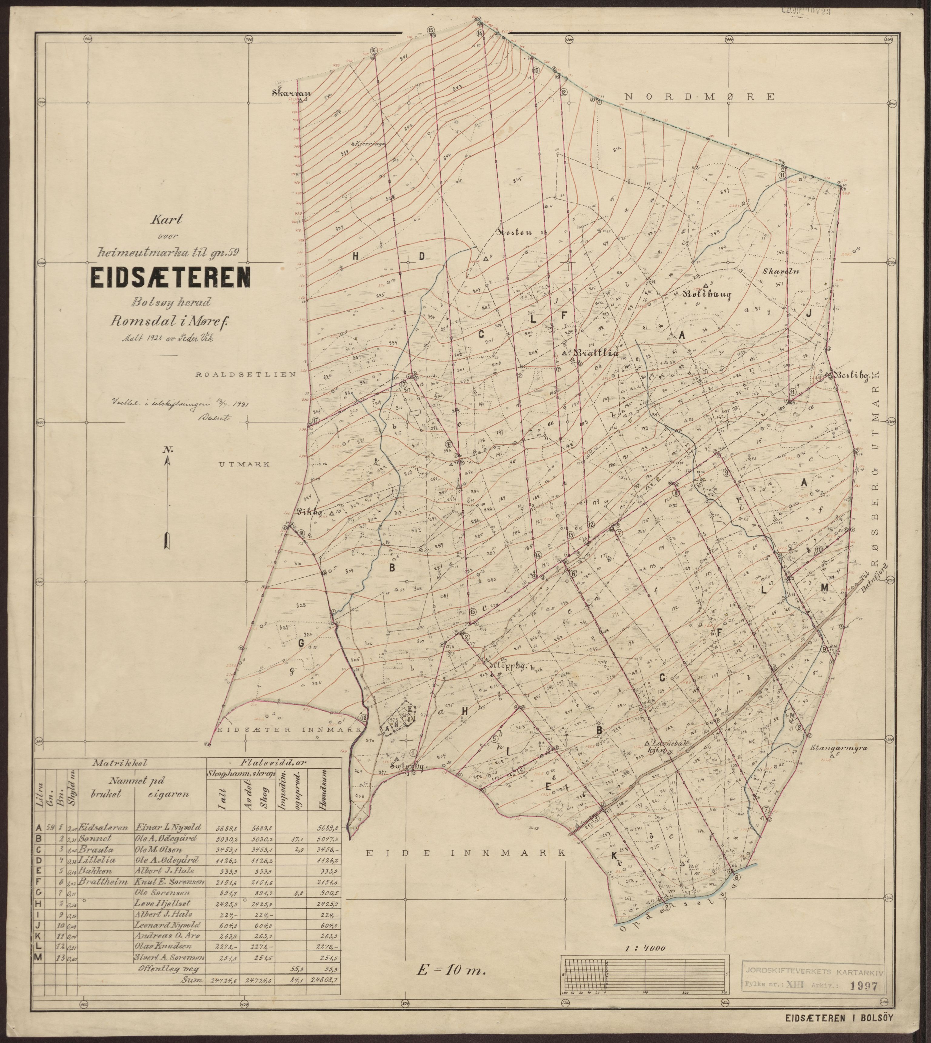 Jordskifteverkets kartarkiv, RA/S-3929/T, 1859-1988, p. 2430